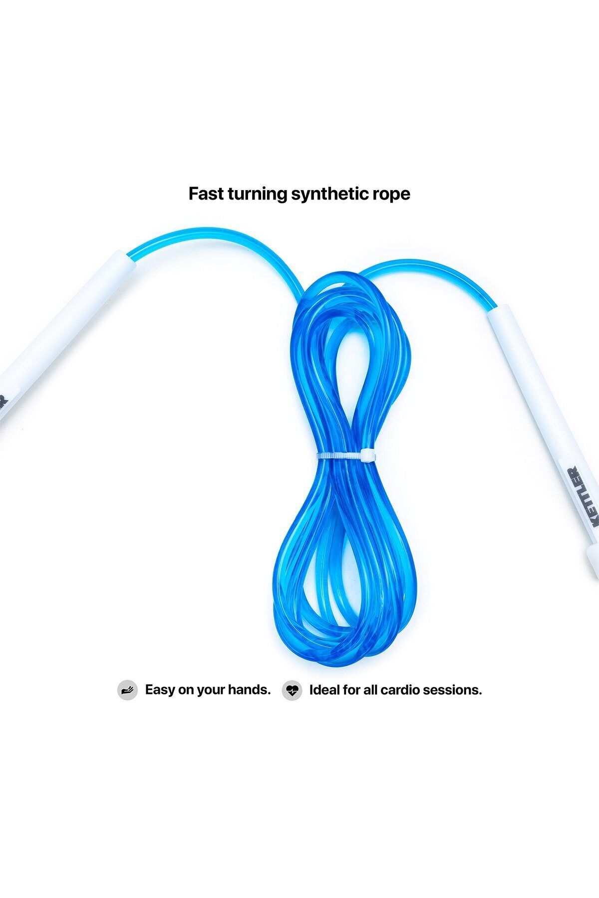 KETTLER-حبل السرعة بتقنية ألمانية | أزرق | المادة: بوليستر | خفيف الوزن | للجنسين 3