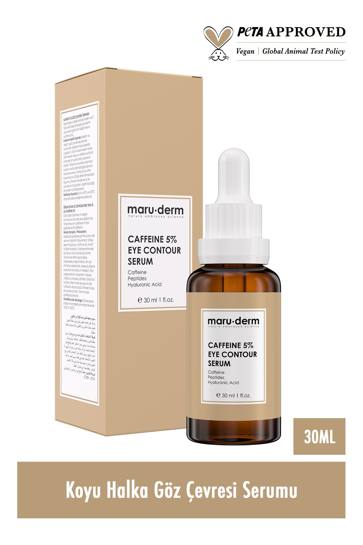 Maru.Derm Maruderm 3'lü Fırsat Serum Seti Mrd503 - Caffeine %5 Serum , Niacinamide %10 Serum, C Vitamini Serum-4