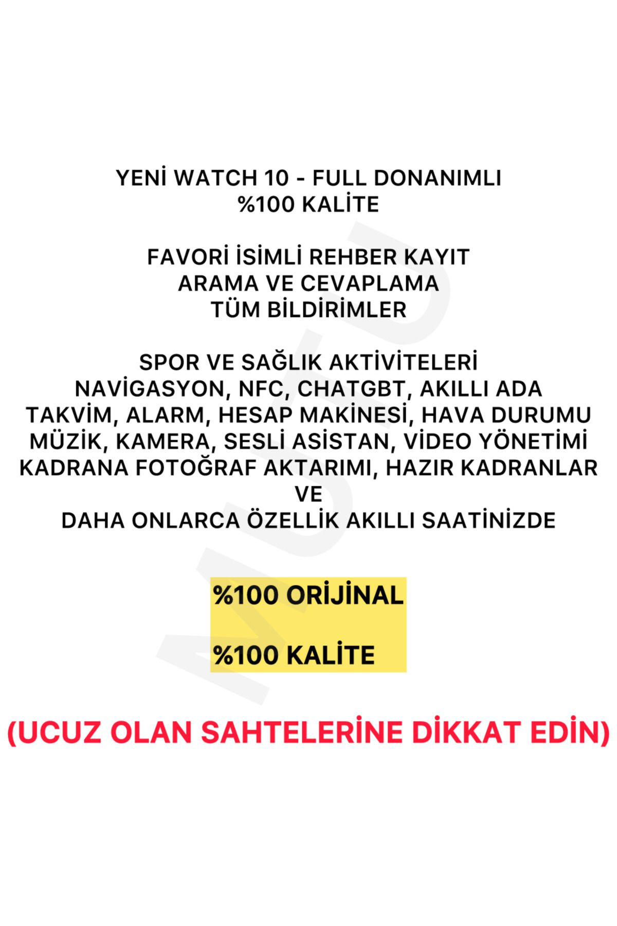 MUTU Watch 10 Hk10 Pro-a (5 KORDON ÖZEL SEÇMELİ) Fulldonanımlı Akıllı Saat (İLANIMIZ GÜNCELLENDİ)-7