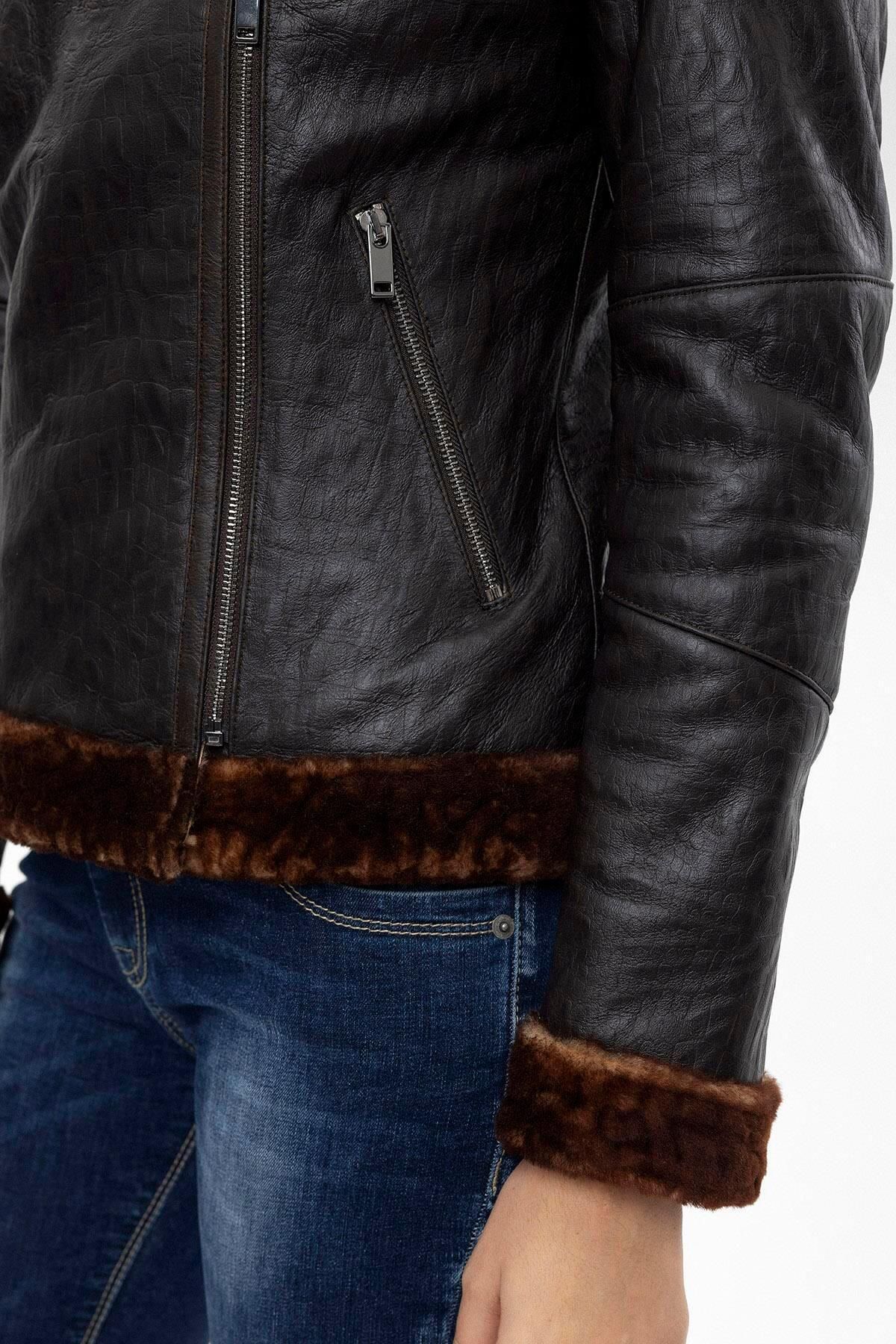 iKiGAi the city-braune Lederjacke 6