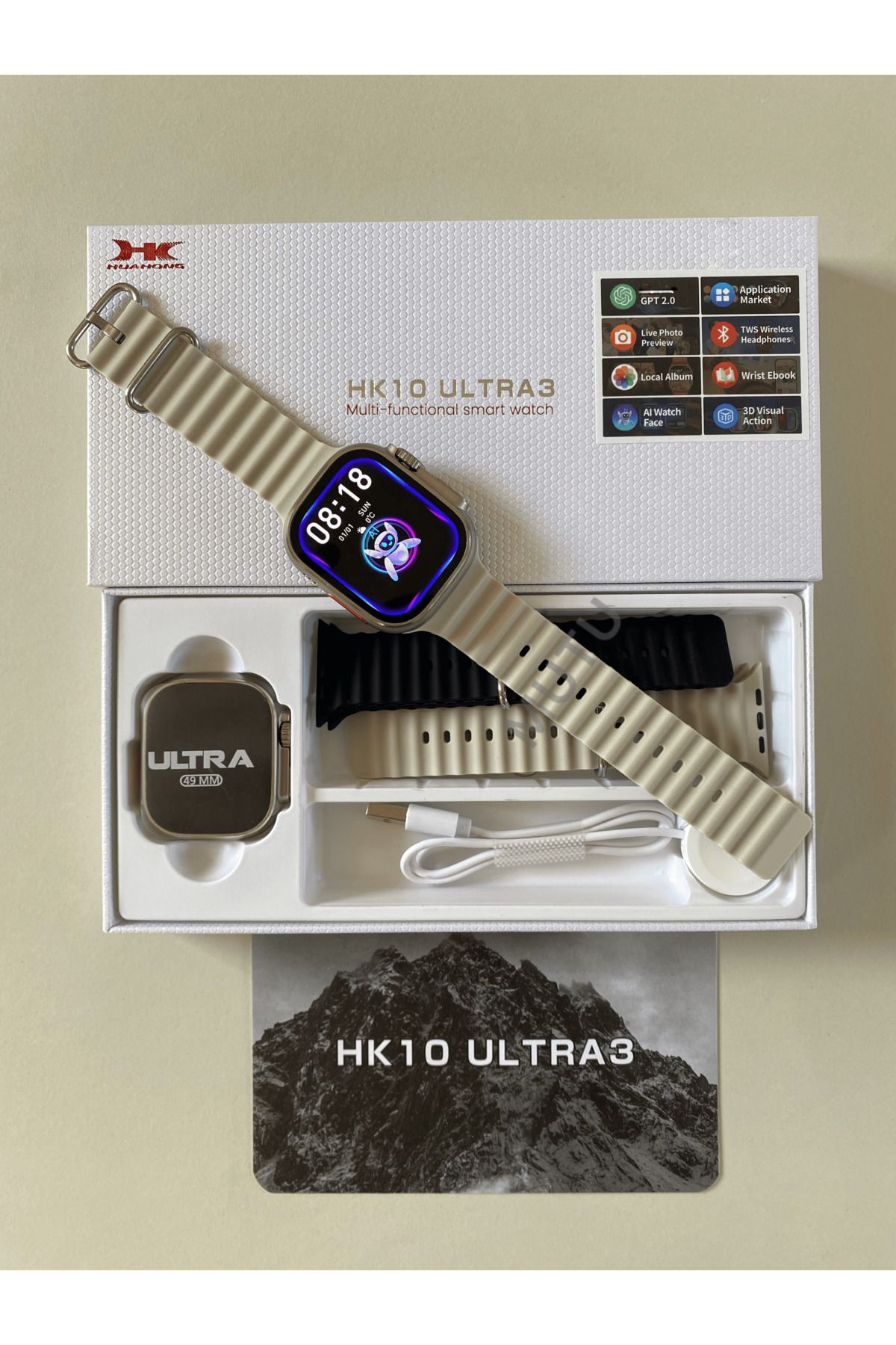 Angenehm Watch Ultra 2 Hk10 Ultra 3 (5 KORDON ÖZEL SEÇMELİ) En Iyi Akıllı Saat (İLANIMIZ GÜNCELLENDİ)-3