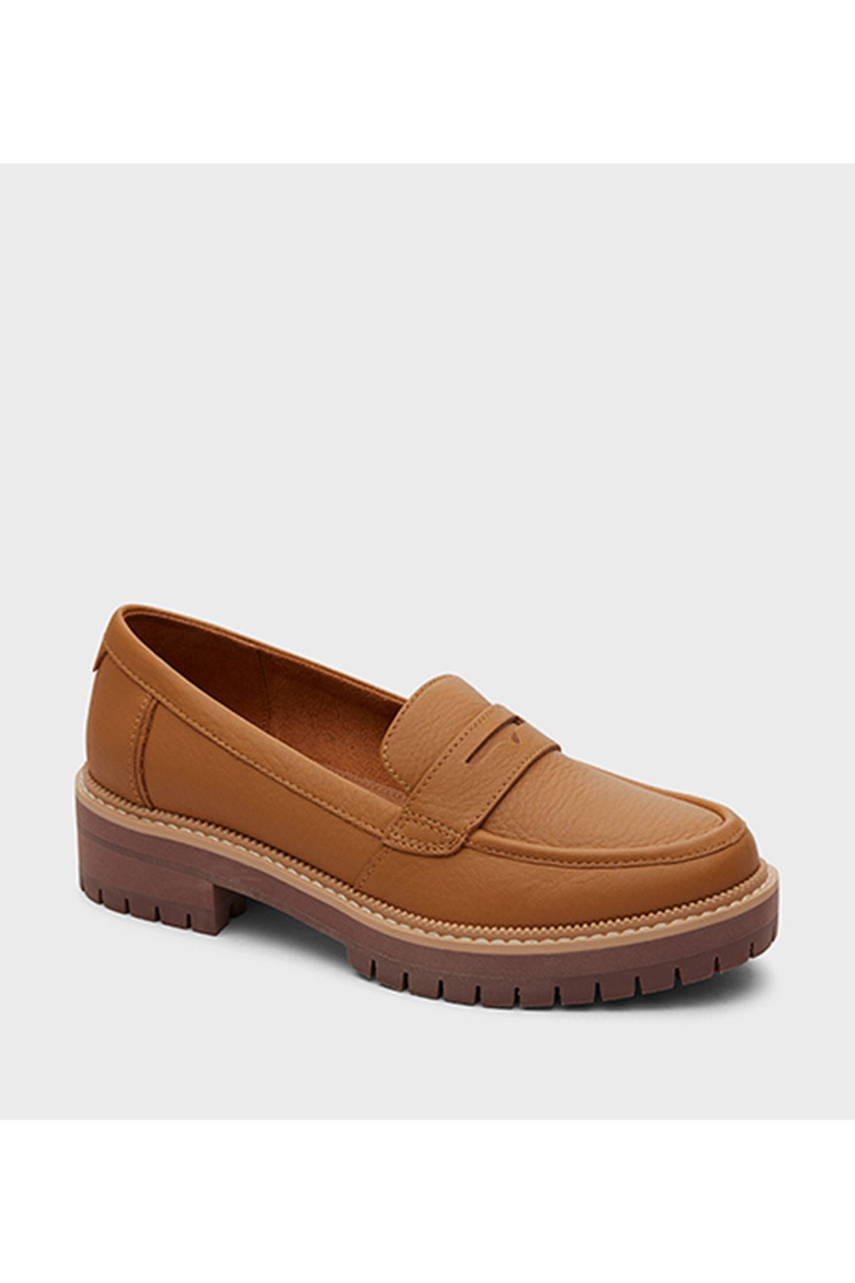 Toms-حذاء مسطح كاجوال باللون البني 1