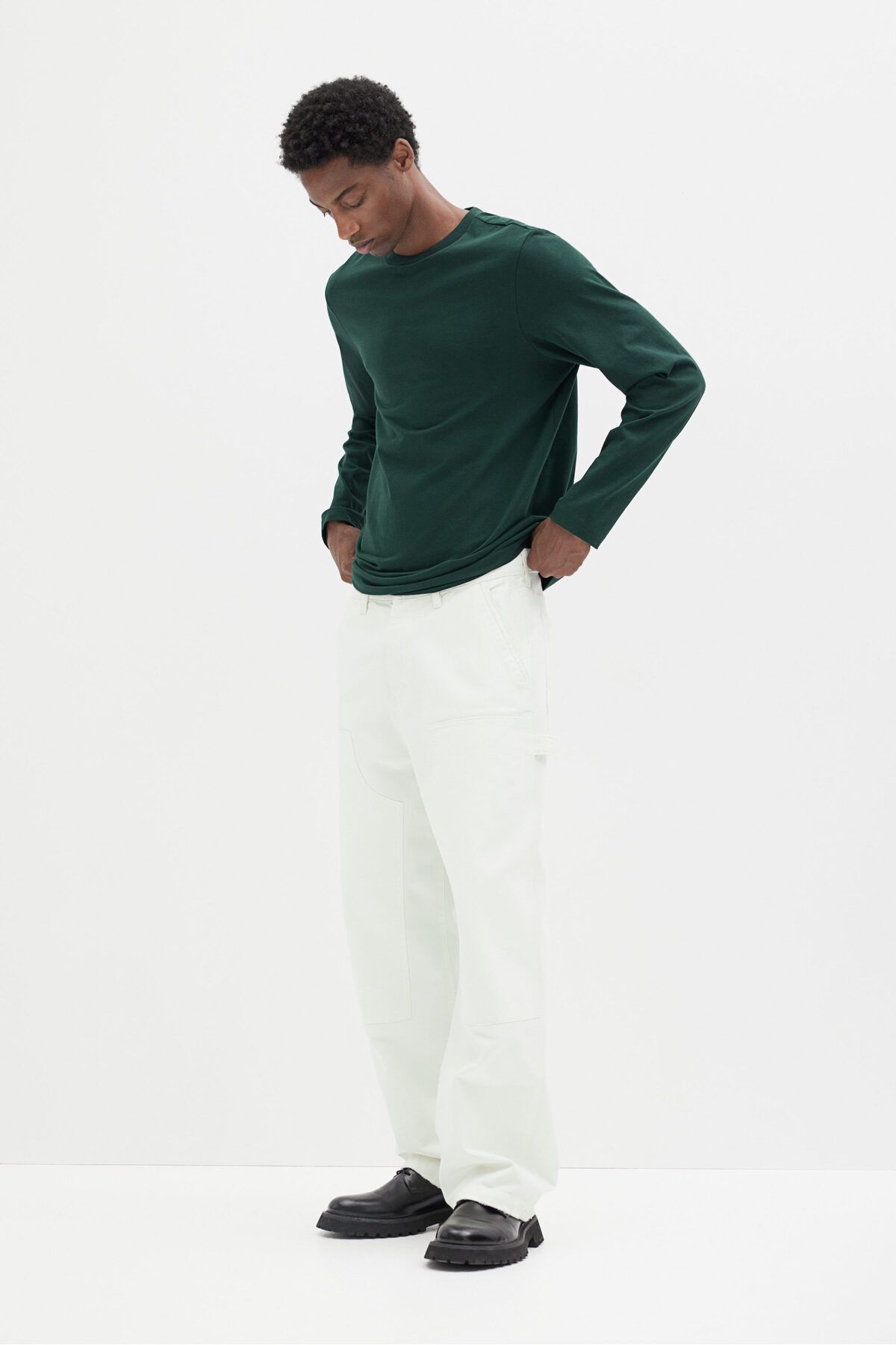 تی شرت سبز مردانه کوزه های مناسب ® اورجینال H M H&M