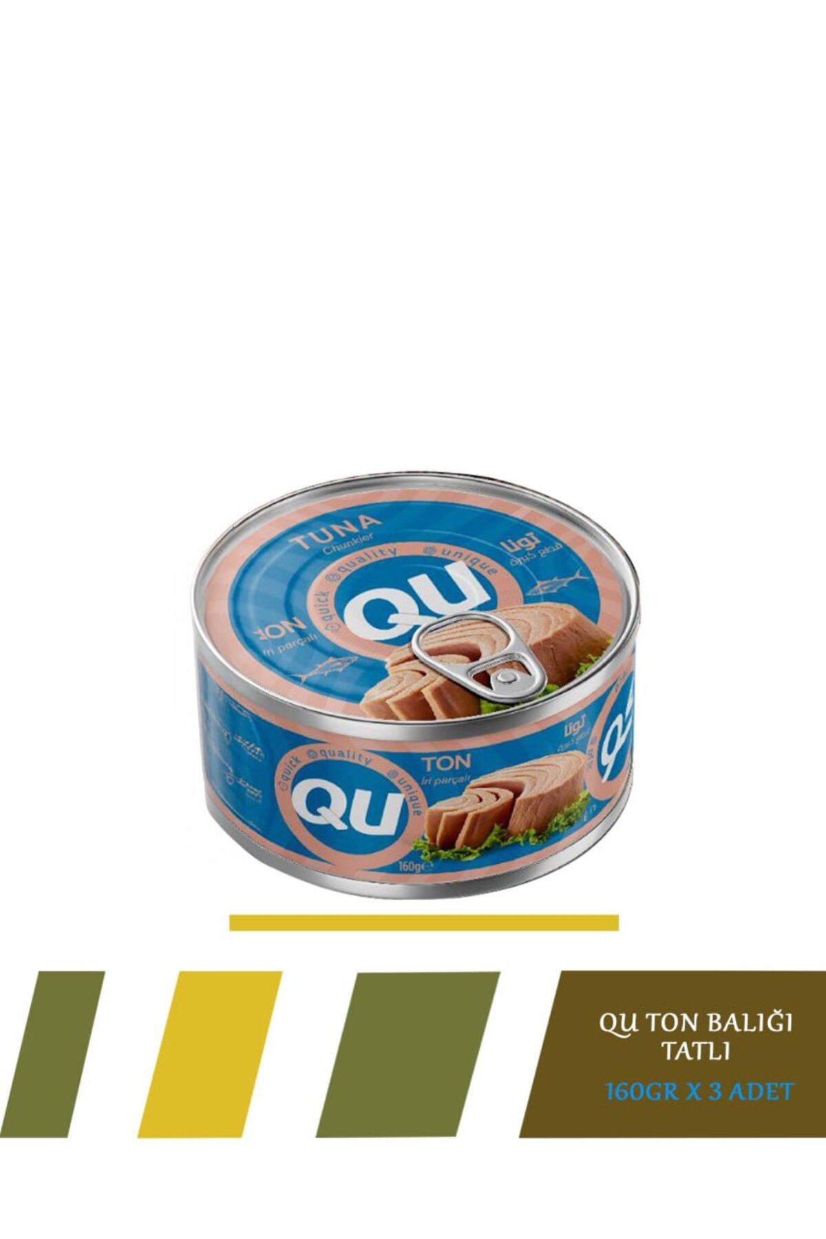 QU Tatlı Ton Balığı 3X160 gr