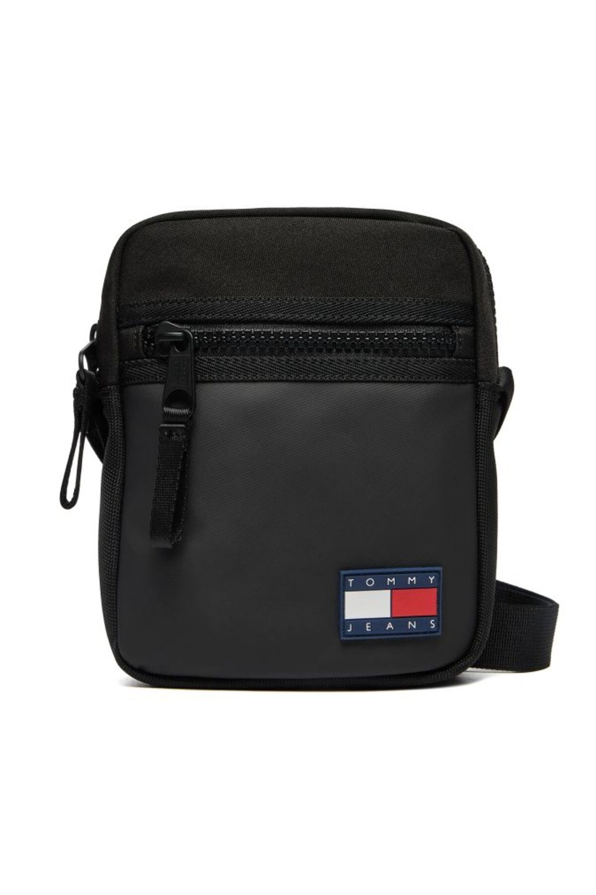 کیف مسنجر رنگ بلوک لوگوی مردانه با روکش لاستیکی - مشکی Tommy Hilfiger
