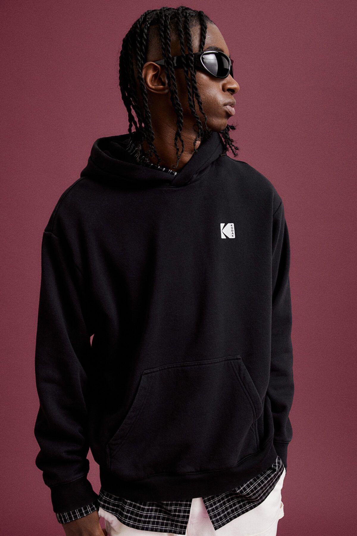 سویشرت مشکی مردانه بالا اورجینال H M H&M