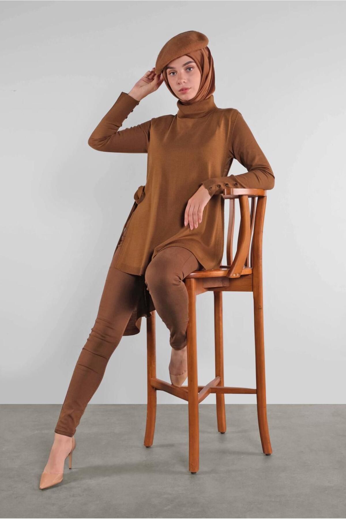 لباس بافتنی صحافی تابستانی 41073 Alvina