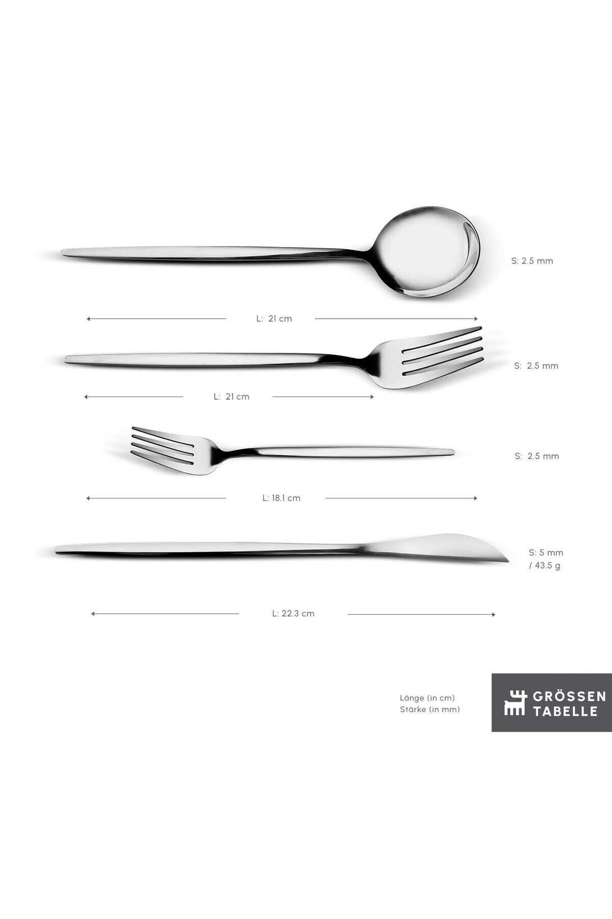 Karaca Bella 24-teiliges Besteckset für 6 Personen