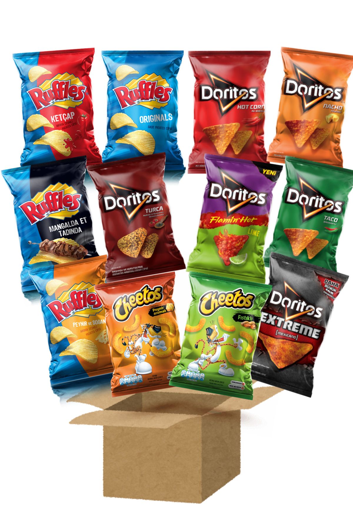 PepsiCo Dev Cips Paketi (Ruffles, Doritos, Cheetos, Çerezza)