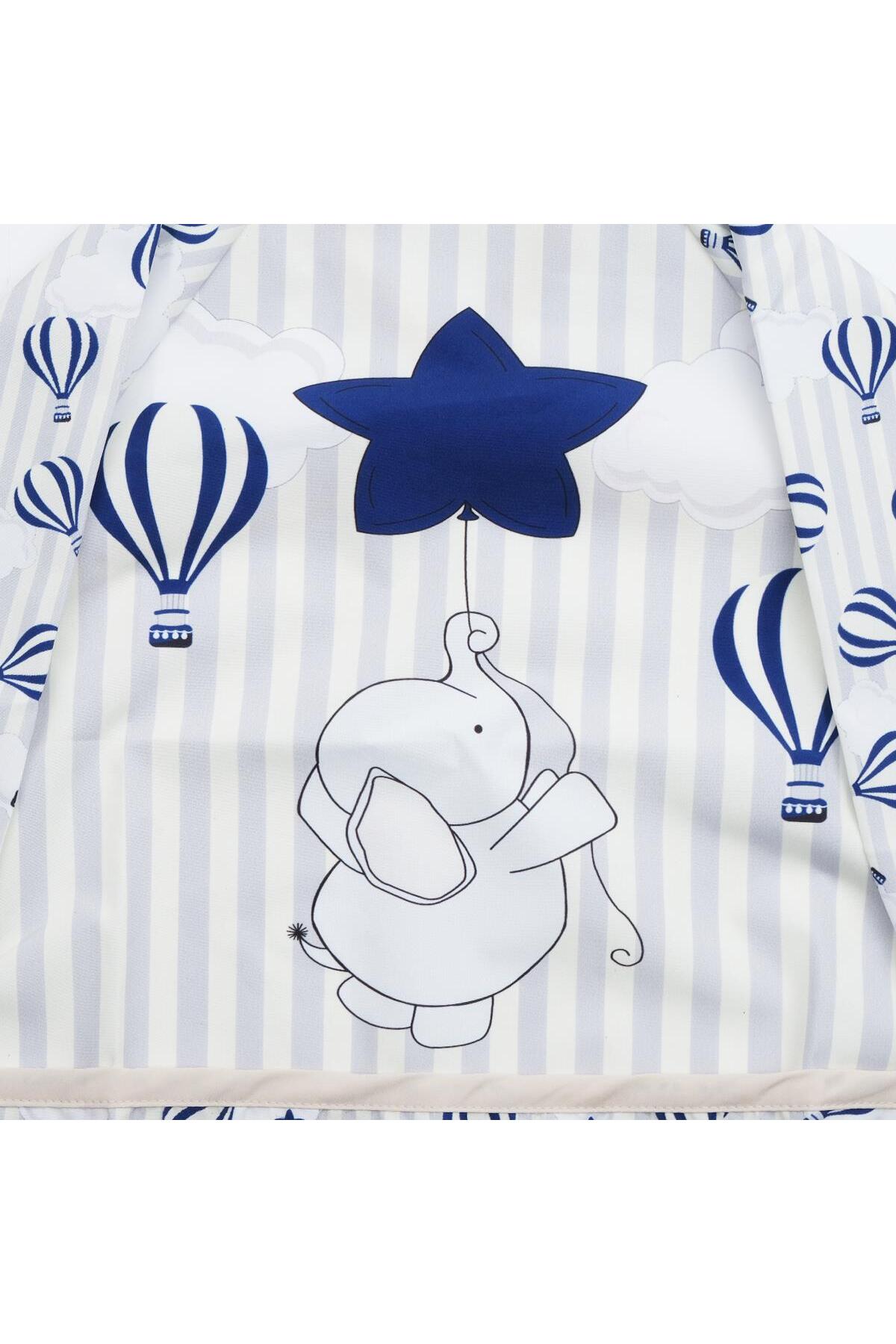 Bebelop Desenli Karakter Baskılı Kollu Giydirilebilir Bebek Mama Önlüğü fotoğrafı 2 (önizleme)