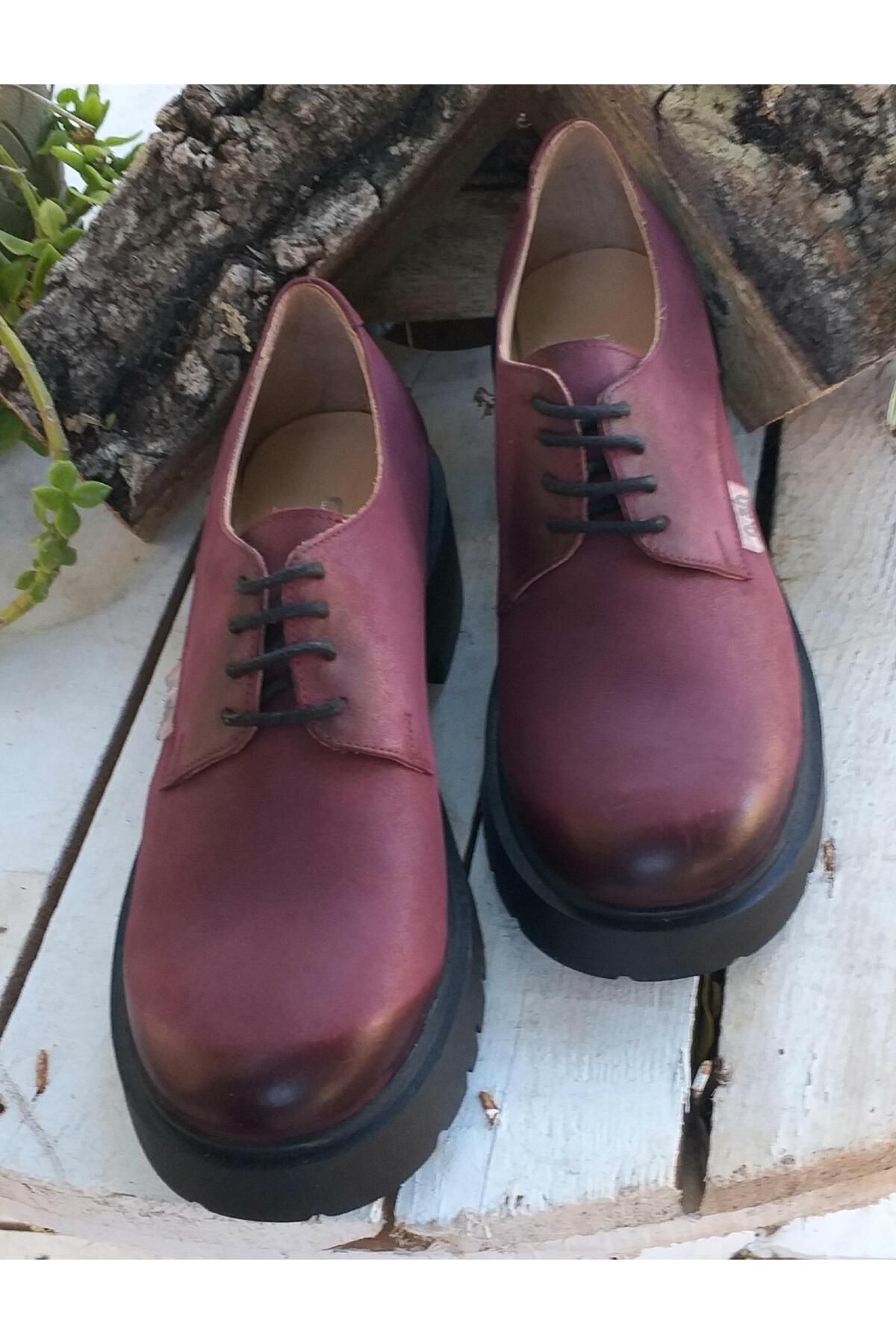 NISH-N24166 Pantofi casual pentru bărbați, din piele naturală nubuck, cu talpă groasă 3