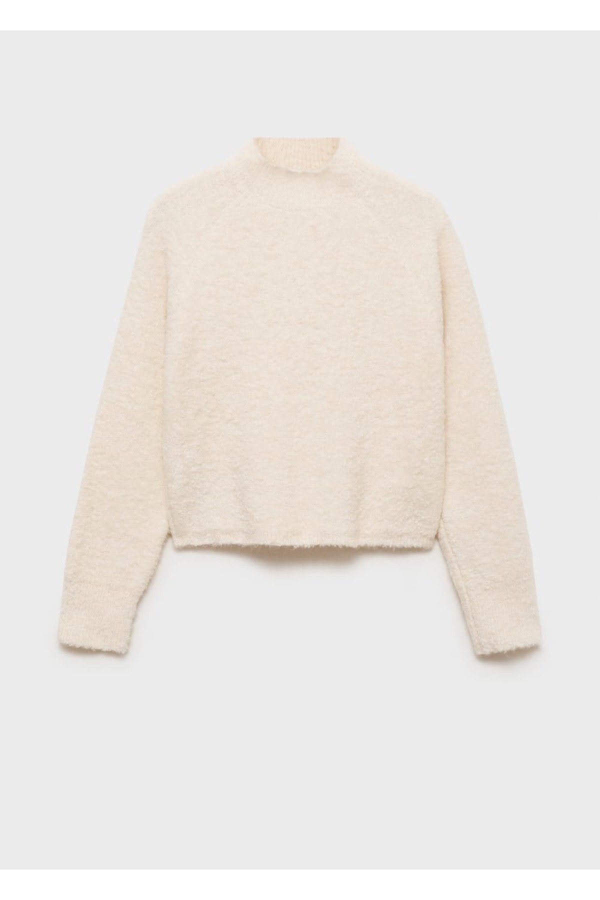 MANGO Woman-Perkins Collar Boucle Sweater 3