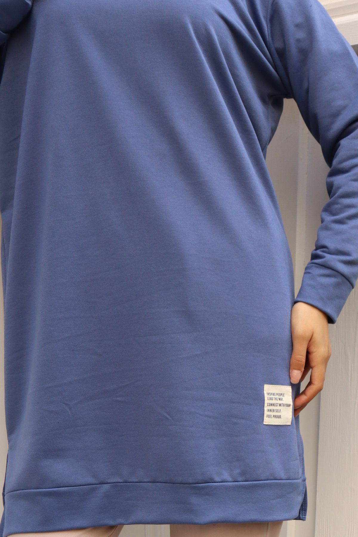 new ats-Crew Neck Two Thread Hijab Tunic 4