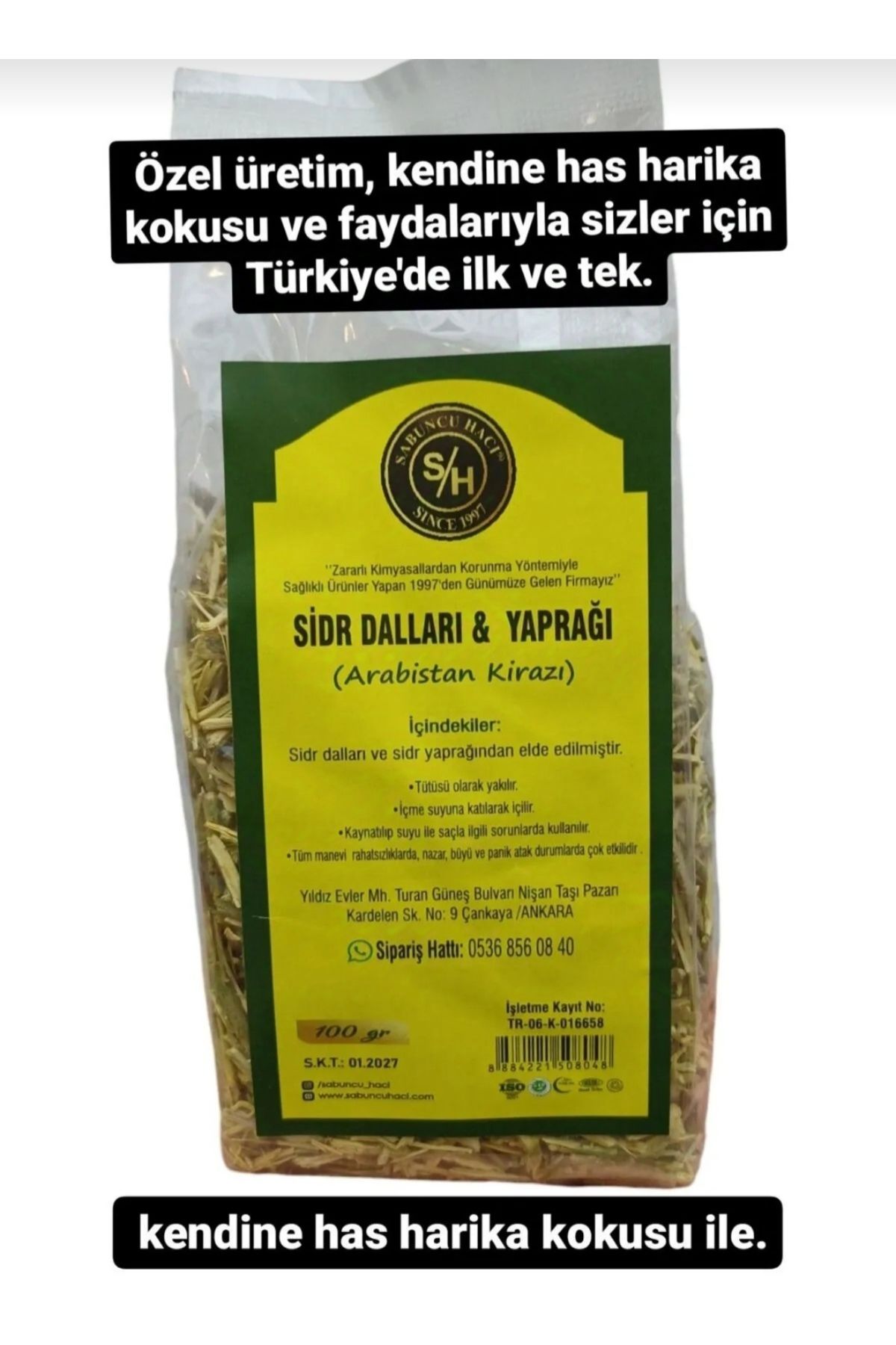 berah Es-sidre Sidr Sidir Doğal Bitkisel Sidr Dalları & Yaprağı Manevi Terapi 100 gr