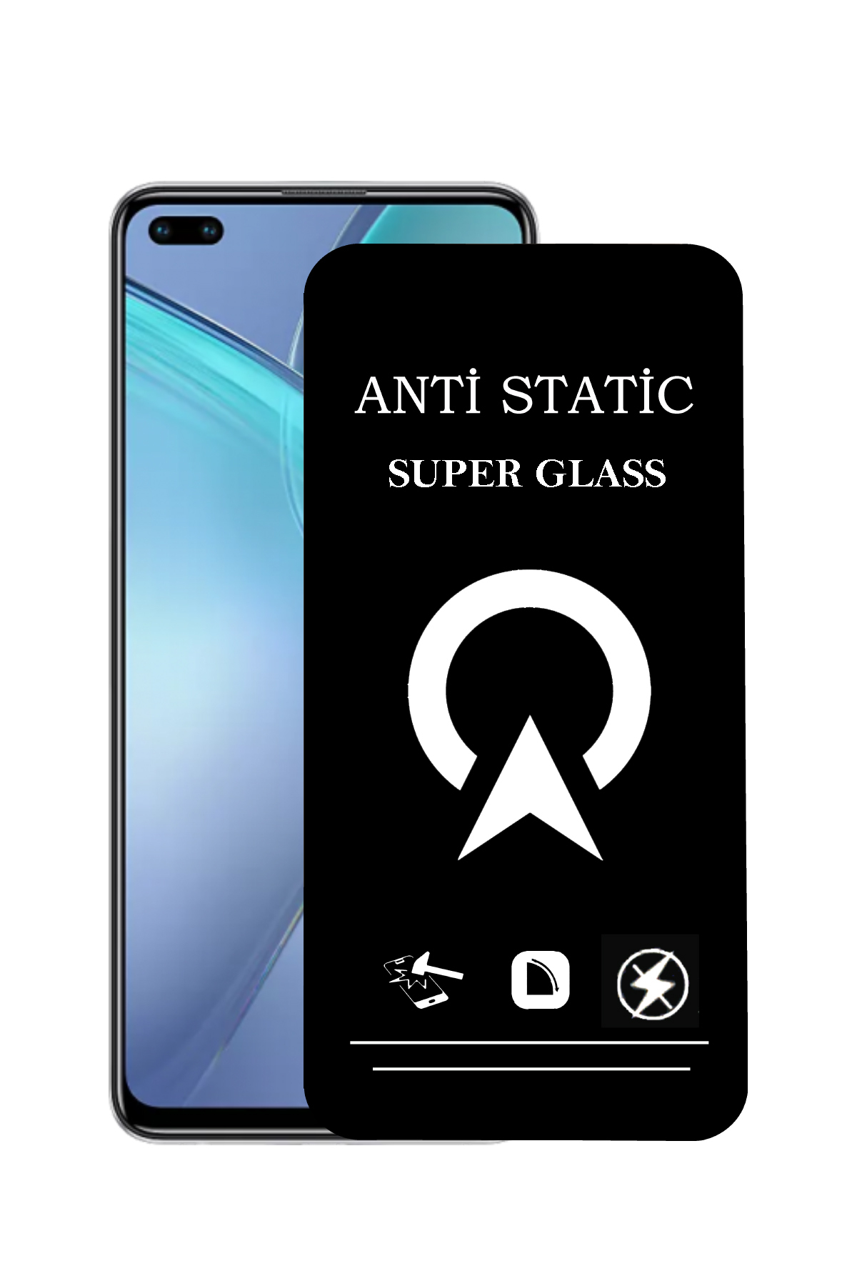 İnfinix 8 ile Uyumlu Tam Kaplayan Anti Statik Çizilmez Safir Ekran Koruyucu Cam