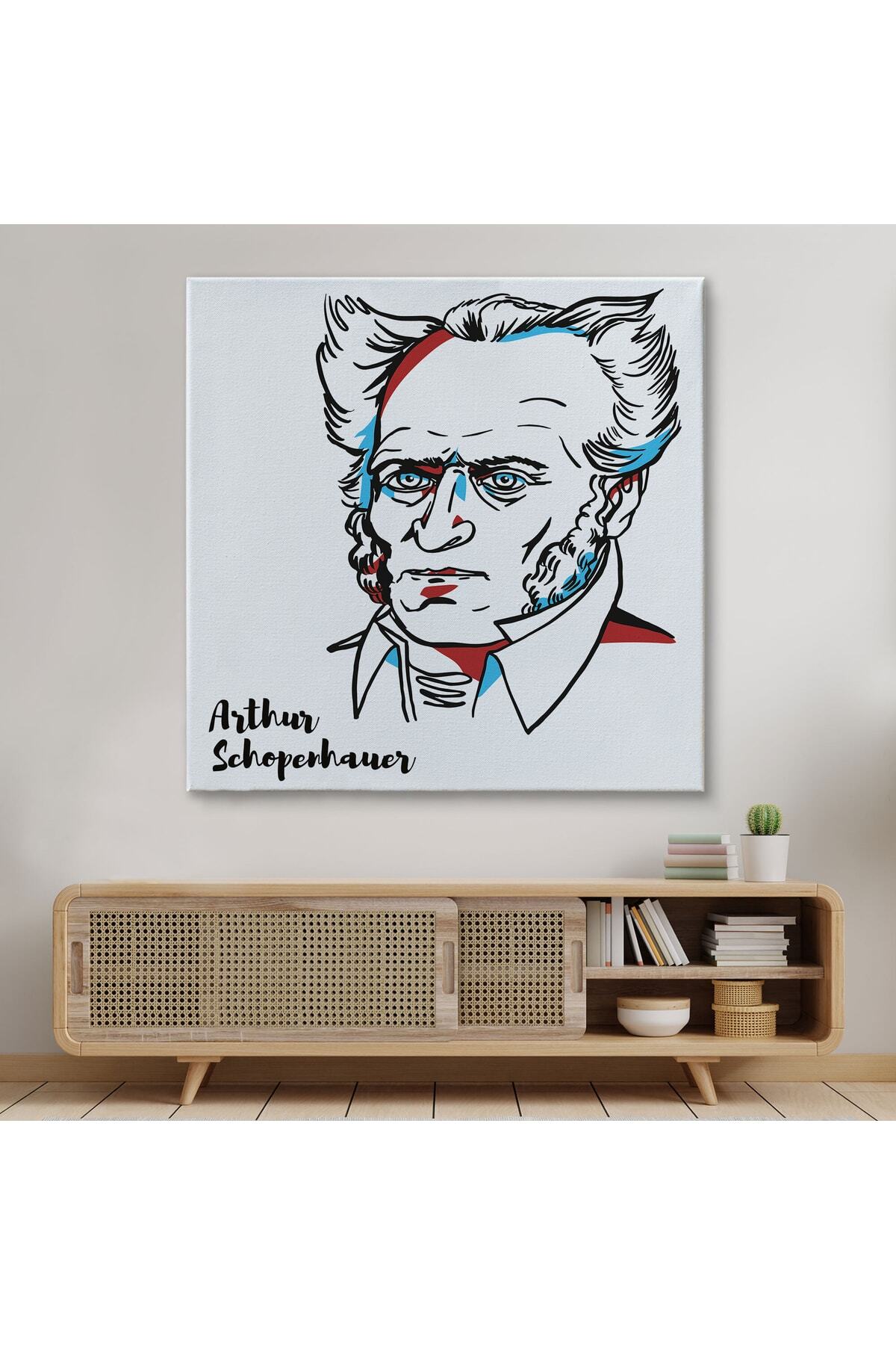 Arthur Schopenhauer Dekoratif Kanvas Tablo görsel 7