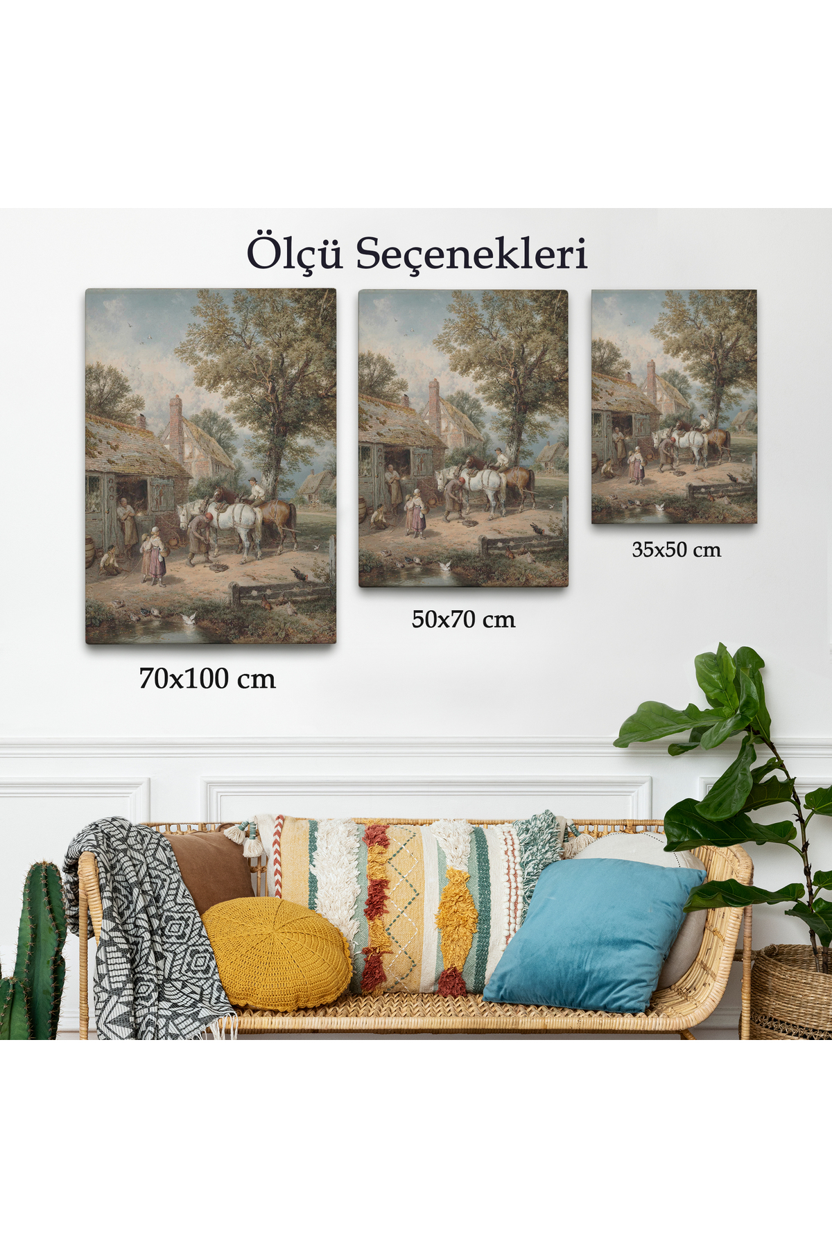 Foster Myles Birket The Smithy Kanvas Tablo görsel 3