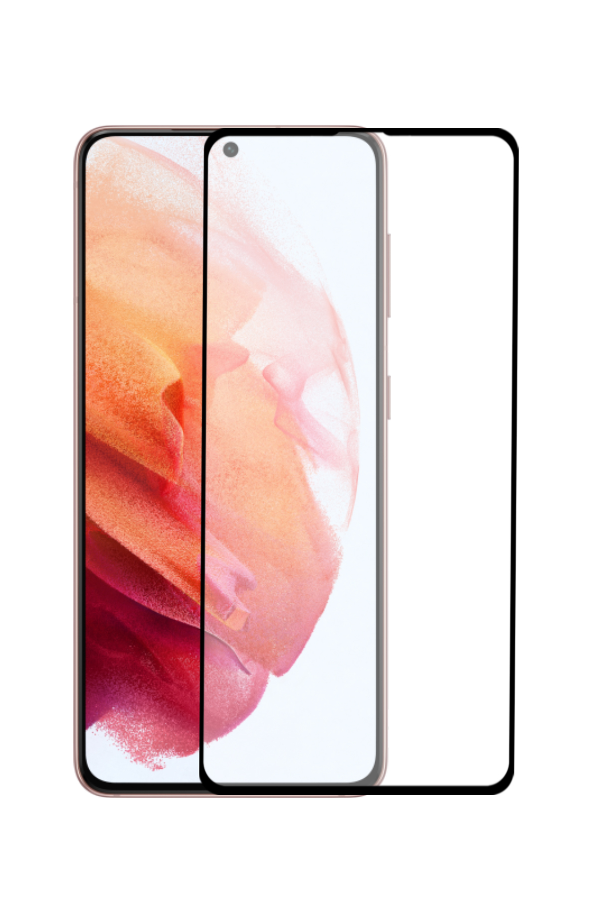 Samsung Galaxy S21 ile Uyumlu Tam Kaplayan Anti Statik Çizilmez Safir Ekran Koruyucu Cam