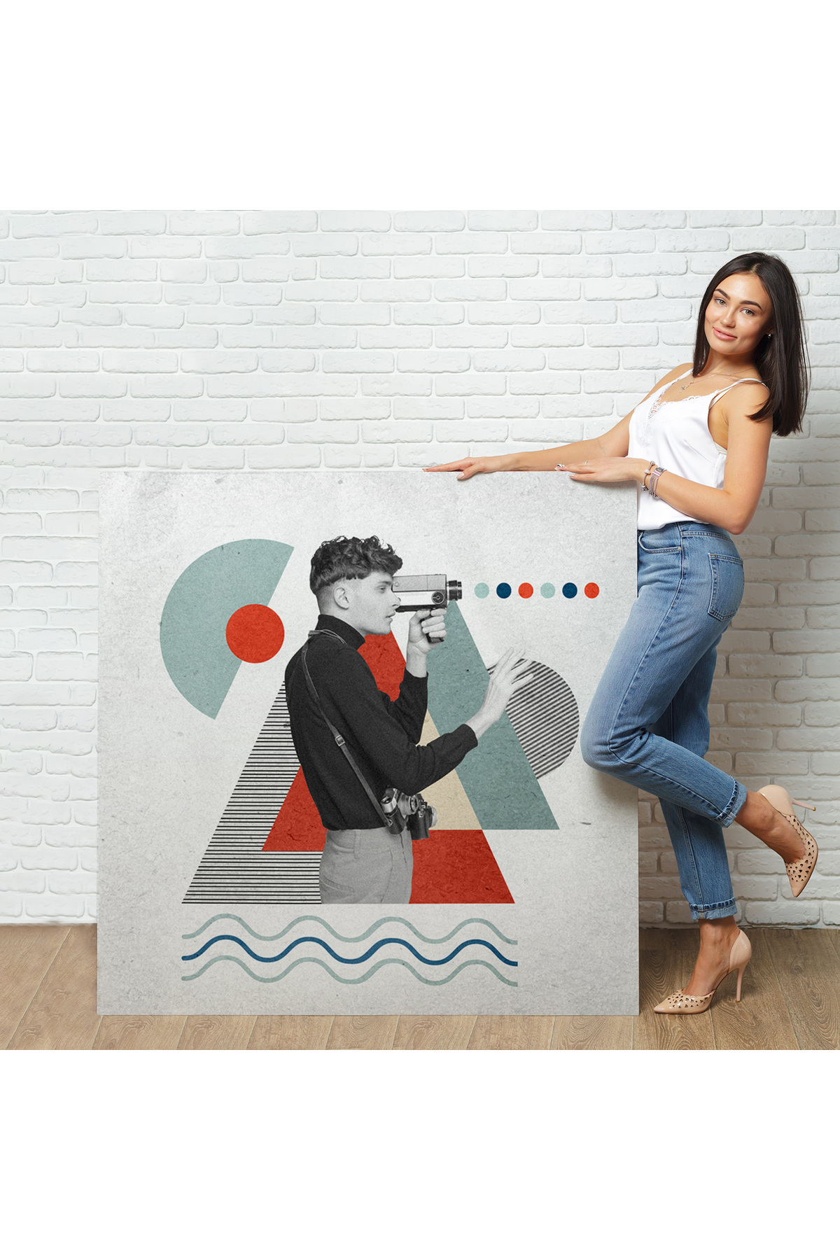 Video Pop Art Kanvas Tablo görsel 2
