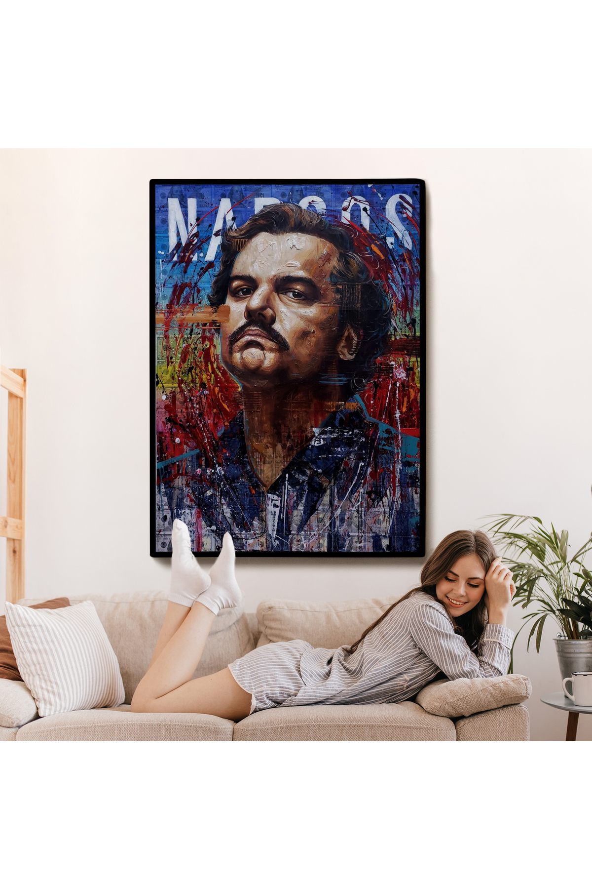 Pablo Escobar Kanvas Tablosu görsel 7