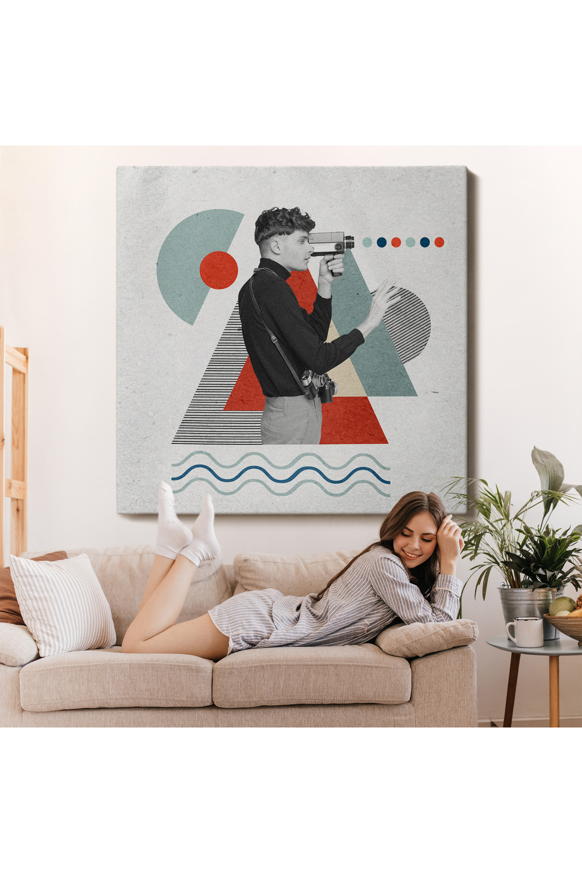 Video Pop Art Kanvas Tablo görsel 7