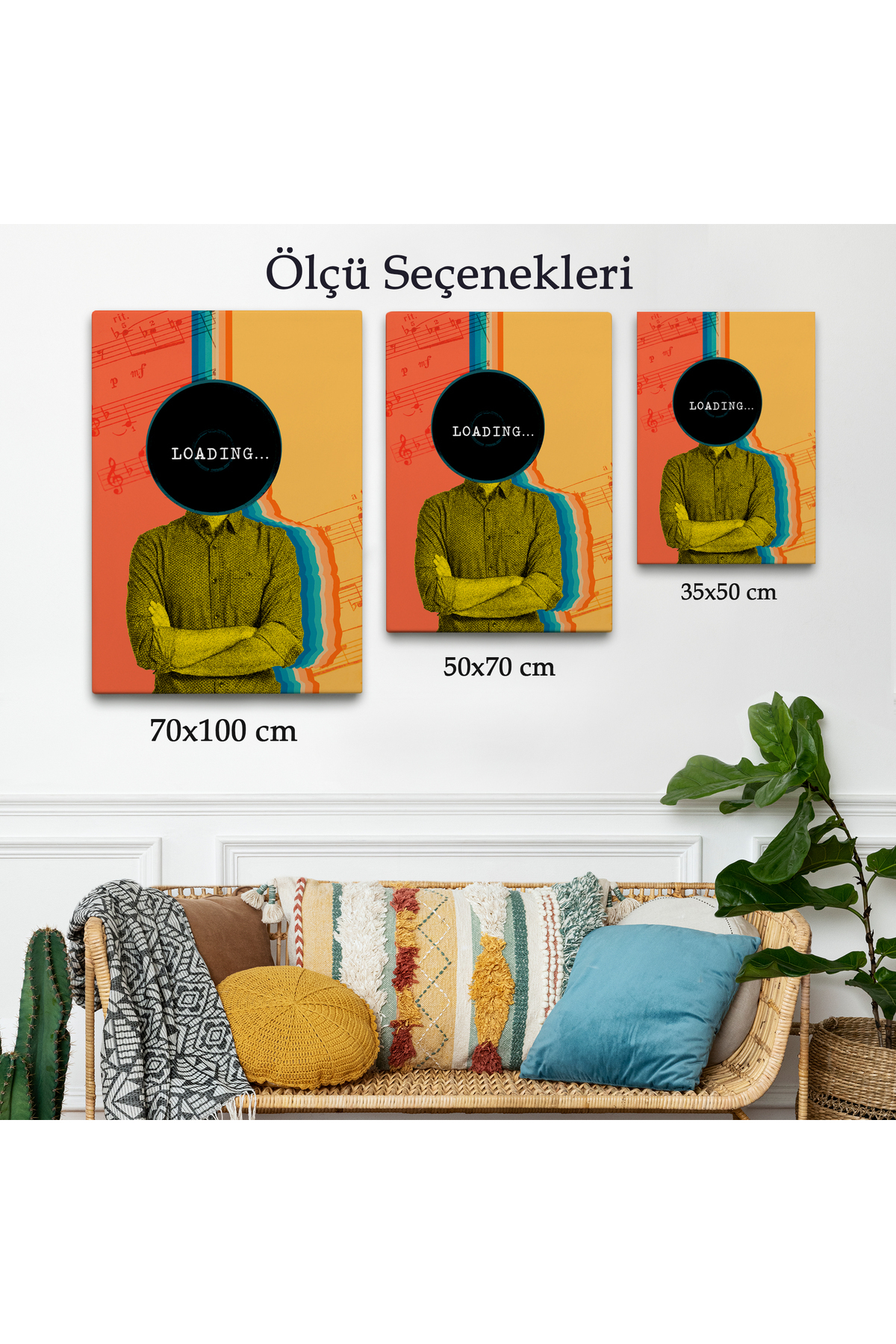 Pop Art Loading Kanvas Tablo görsel 3