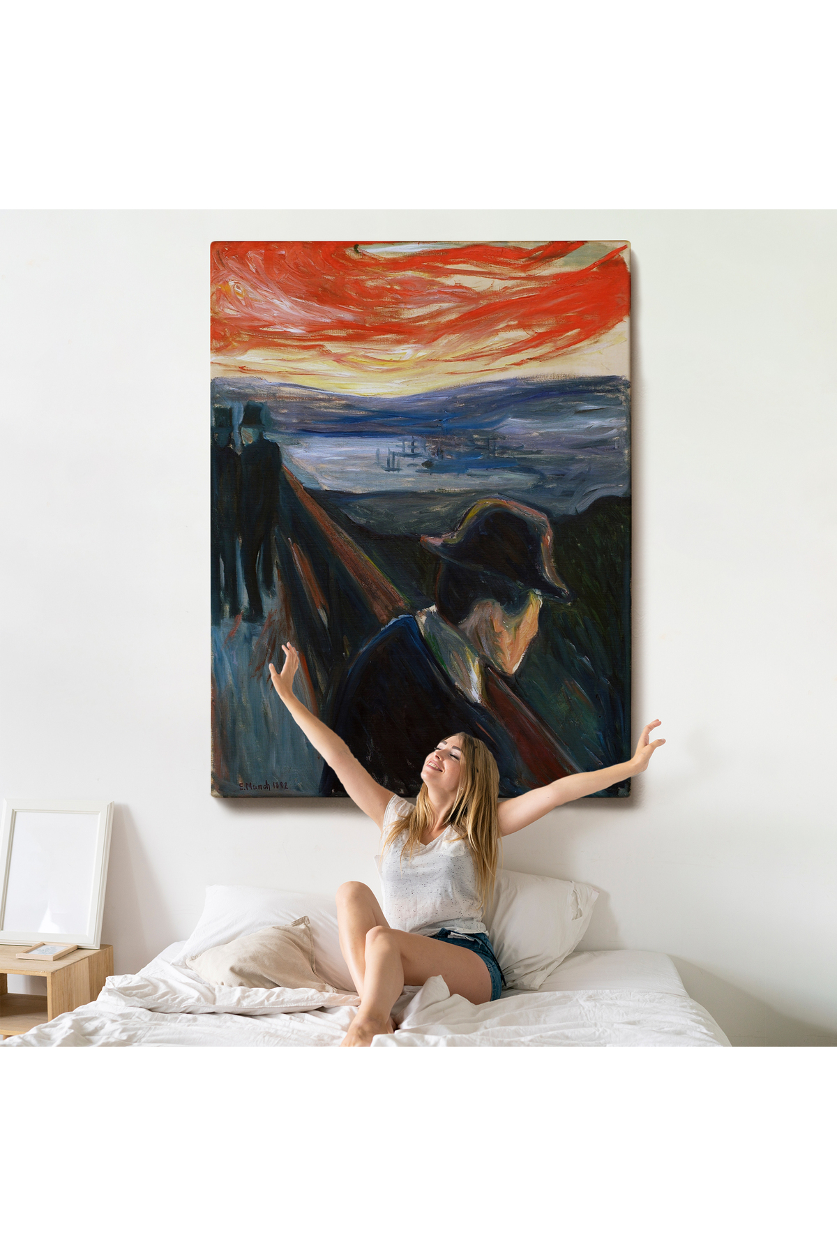 Edvard Munch - Çaresizlik Kanvas Tablosu görsel 5