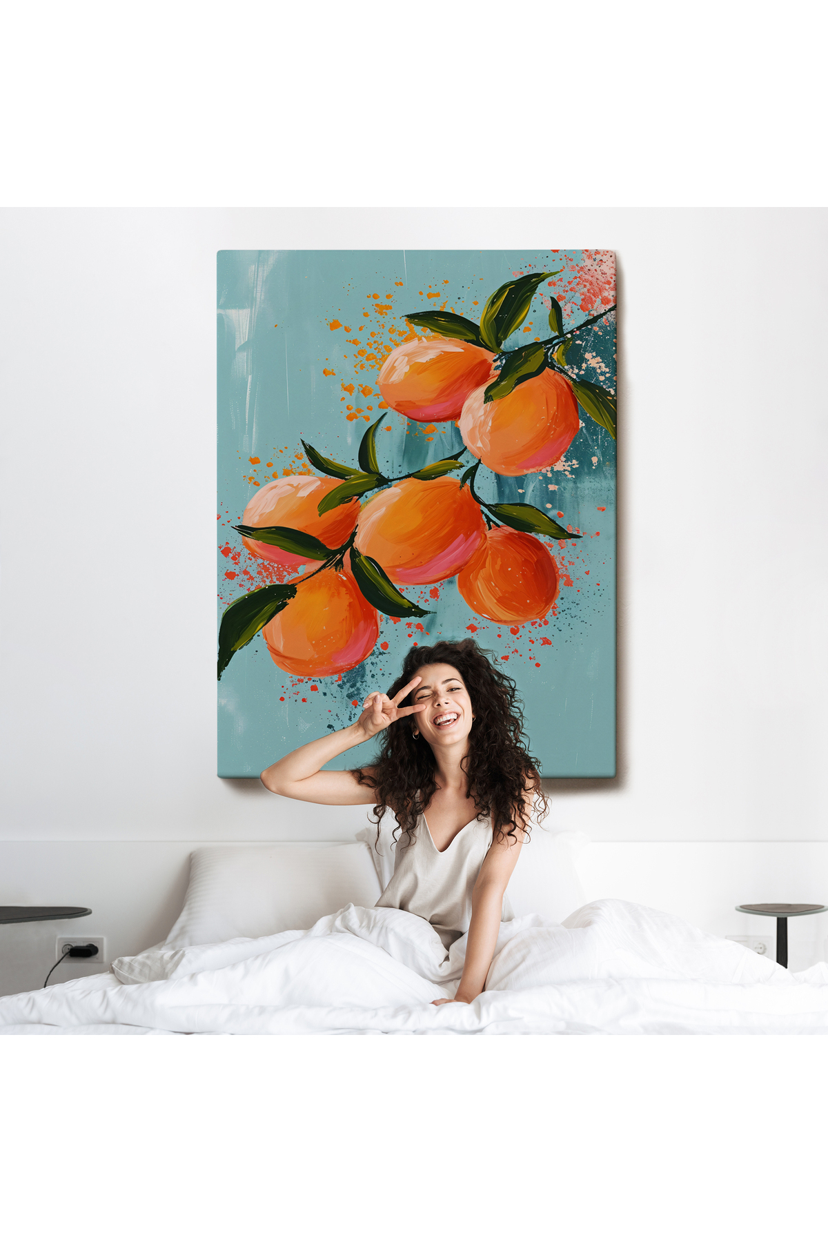 Limon Dalı Kanvas Tablo görsel 6