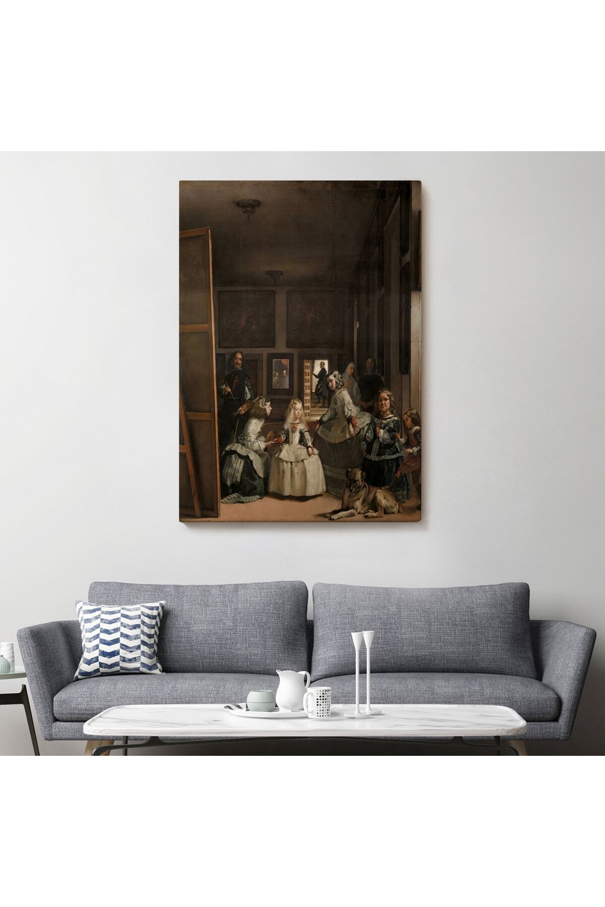 Las Meninas-diego Vel zquez Klasik Sanat Kanvas Tablo görsel 2