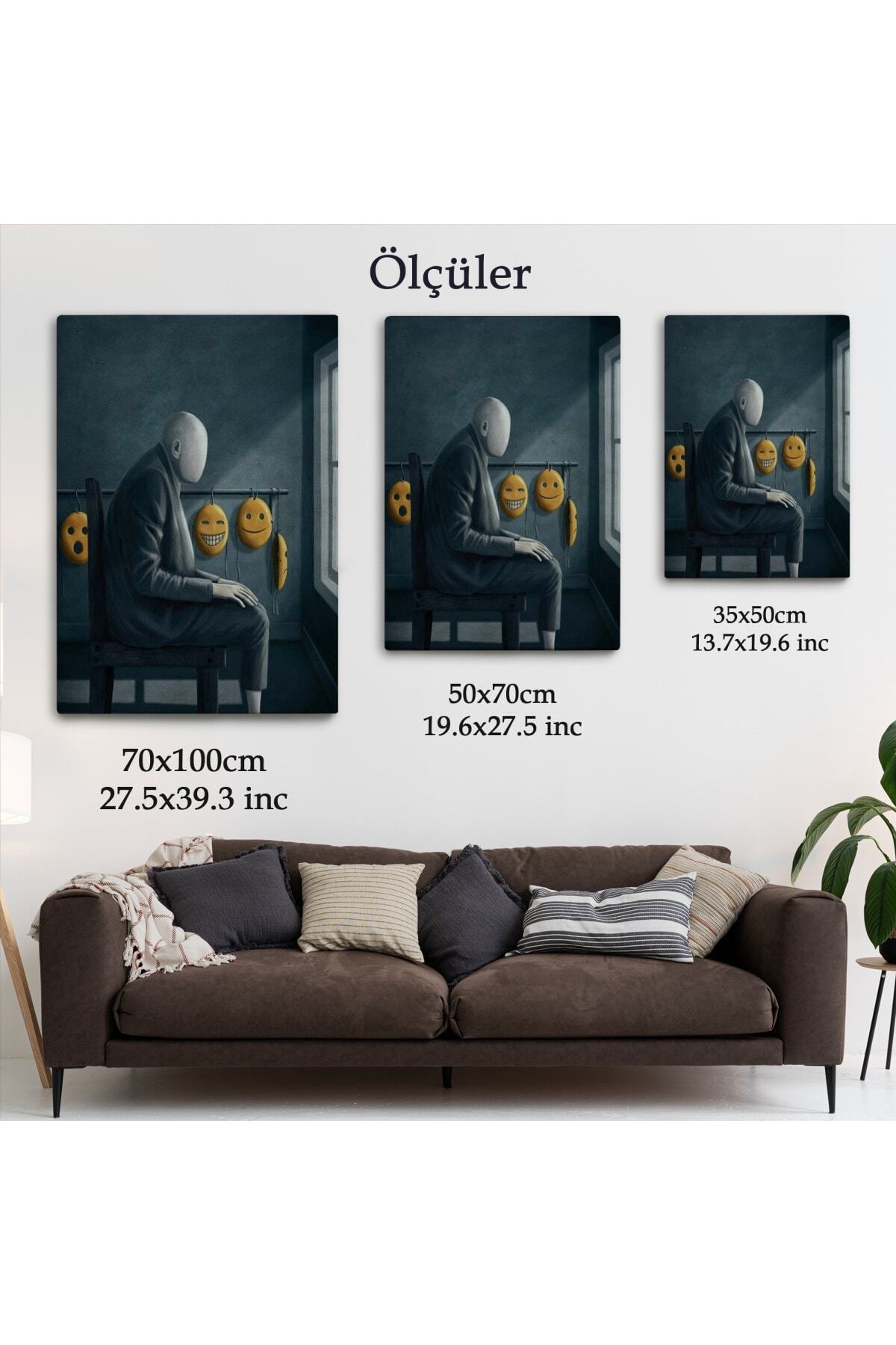 Gerçeküstü Psikolojik Trans Kanvas Tablo görsel 6