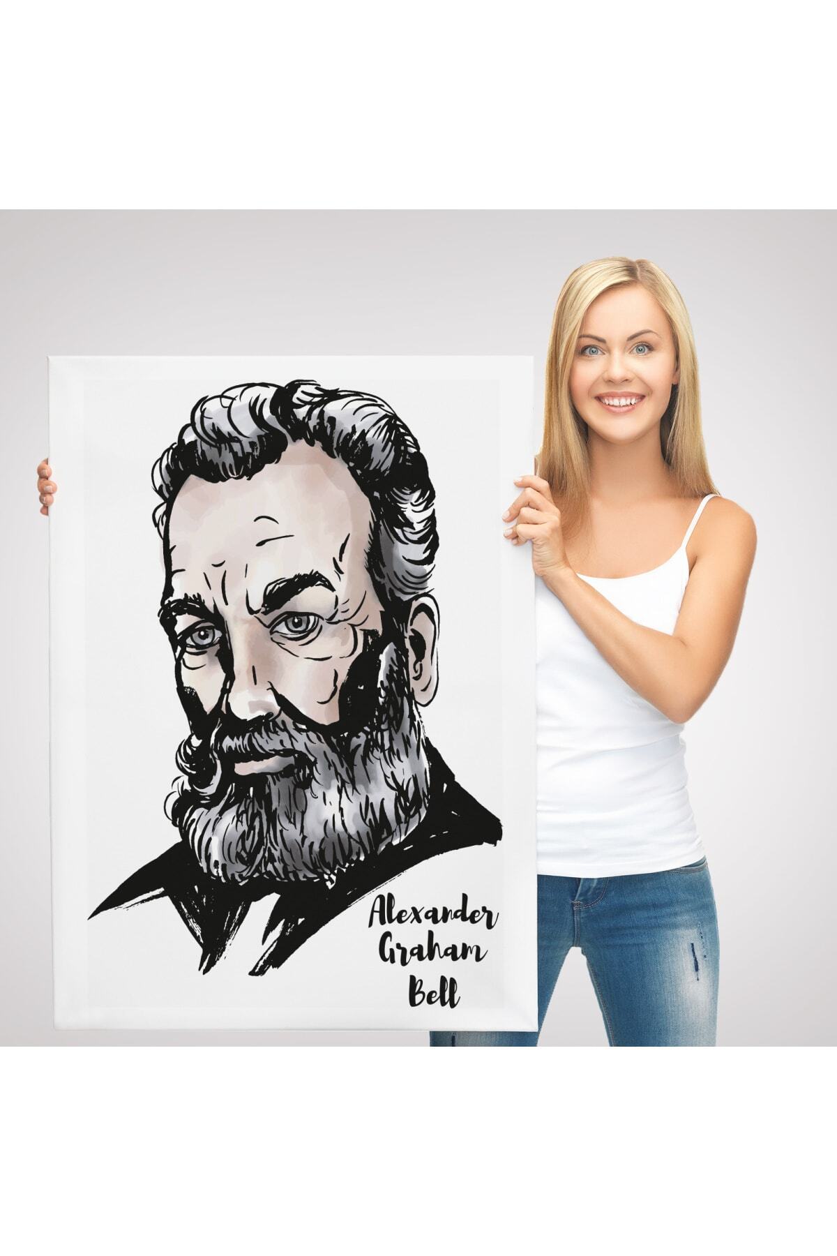 Alexander Graham Bell Dekoratif Kanvas Tablo görsel 3