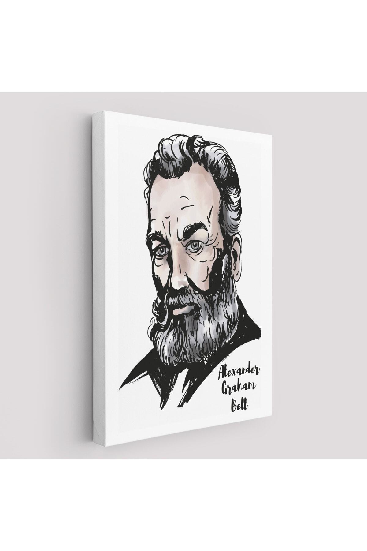Alexander Graham Bell Dekoratif Kanvas Tablo
