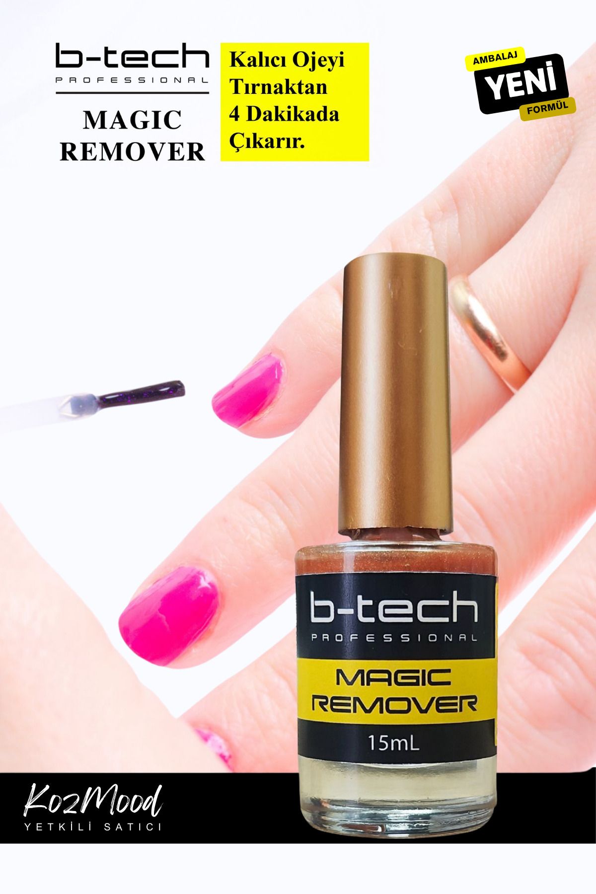 B-Tech Kalıcı Oje Çıkarıcı Remover 15 ml