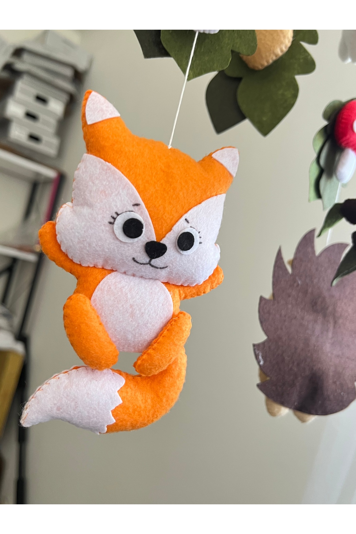 SefDen Lazer Kesim Atölyesi (MÜZİKLİ) Bebek Beşik Dönencesi Uyku Arkadaşı Bebek Beşik Süsü Anne Yanı Karışık Hayvan Figürlü fotoğrafı 5 (önizleme)