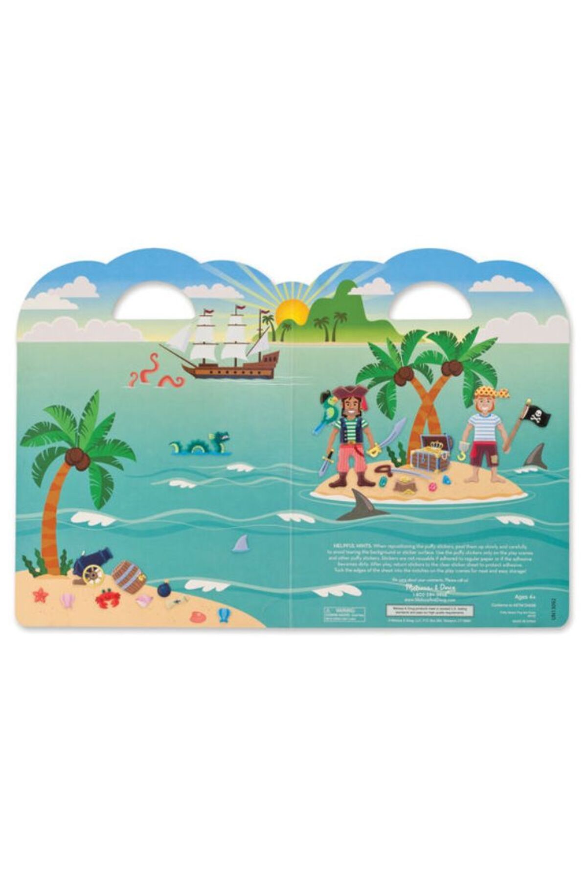 Melissa & Doug-Embossed Plug and Take Off Sticker Set - Pirates 3