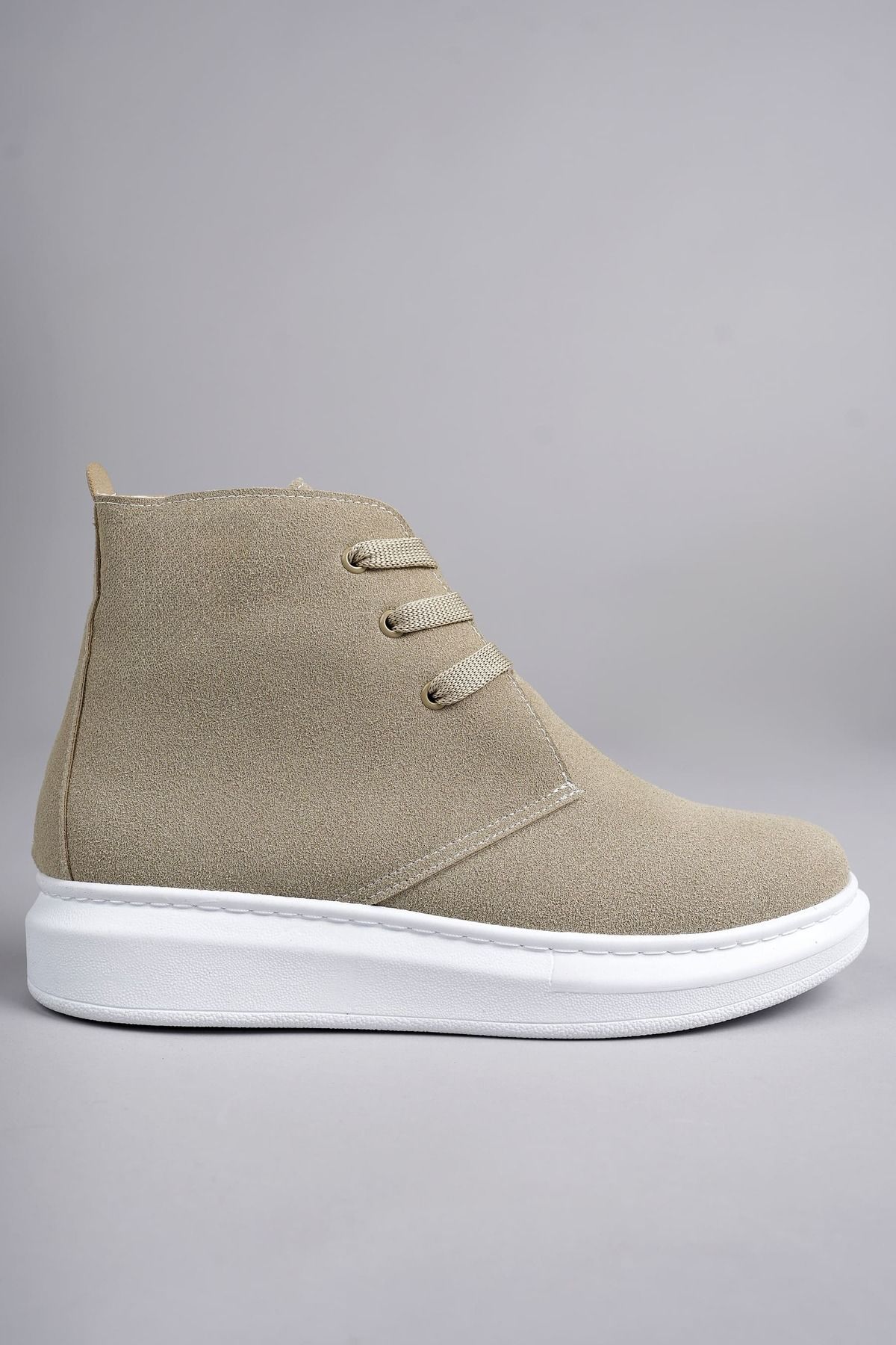 Zerenyus-Cizme sport casual din piele intoarsa OSLO pentru barbati - cu sireturi, BT Cream 4