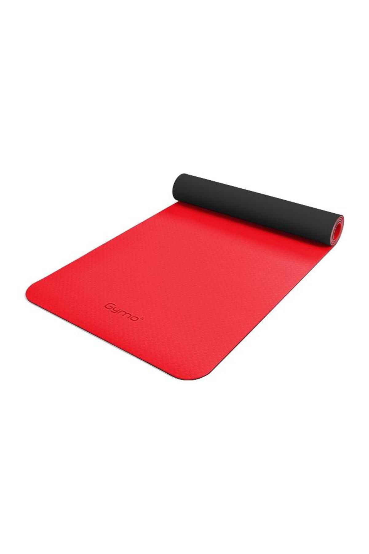 Ekolojik 6mm Tpe Yoga Matı Pilates Minderi Kırmızı