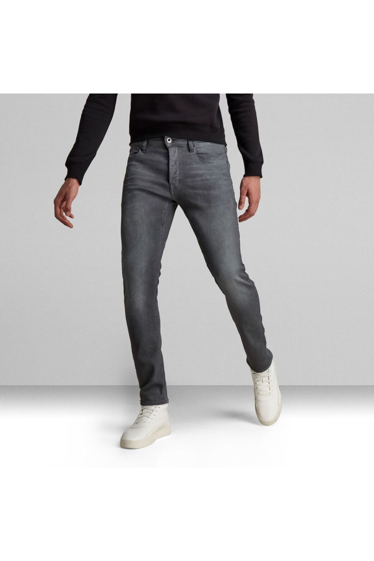 شلوار جین خاکستری مردانه G STAR RAW 51001.7863.3143 3301 تابه G-STAR RAW