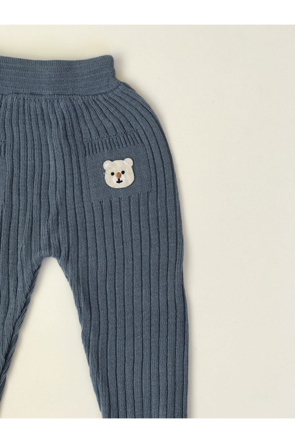 Meriç bebe Fitilli Ayılı Bebek Triko Tayt fotoğrafı 2 (önizleme)