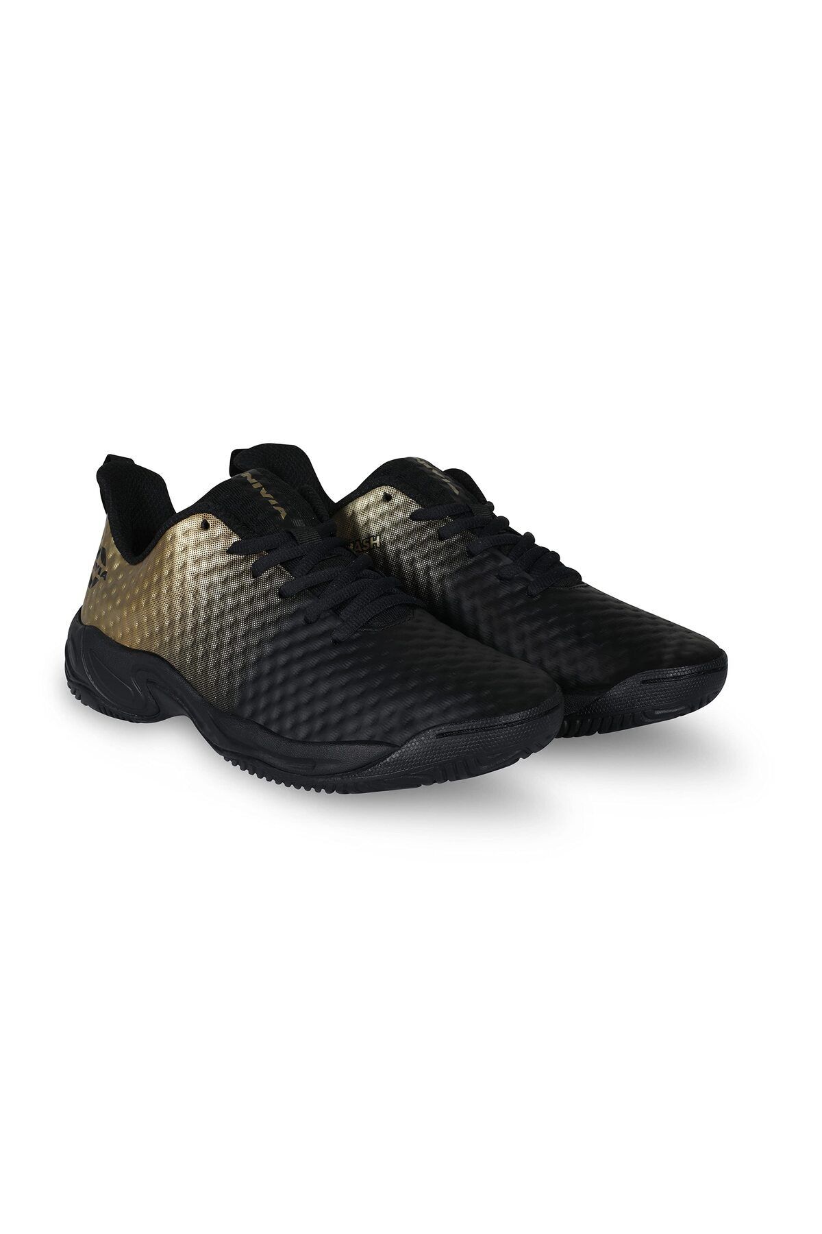 Nivia-Power Smash Tennis Shoes | Black/bronze | Lightweight | Non-marking | For Indoor Sports 7