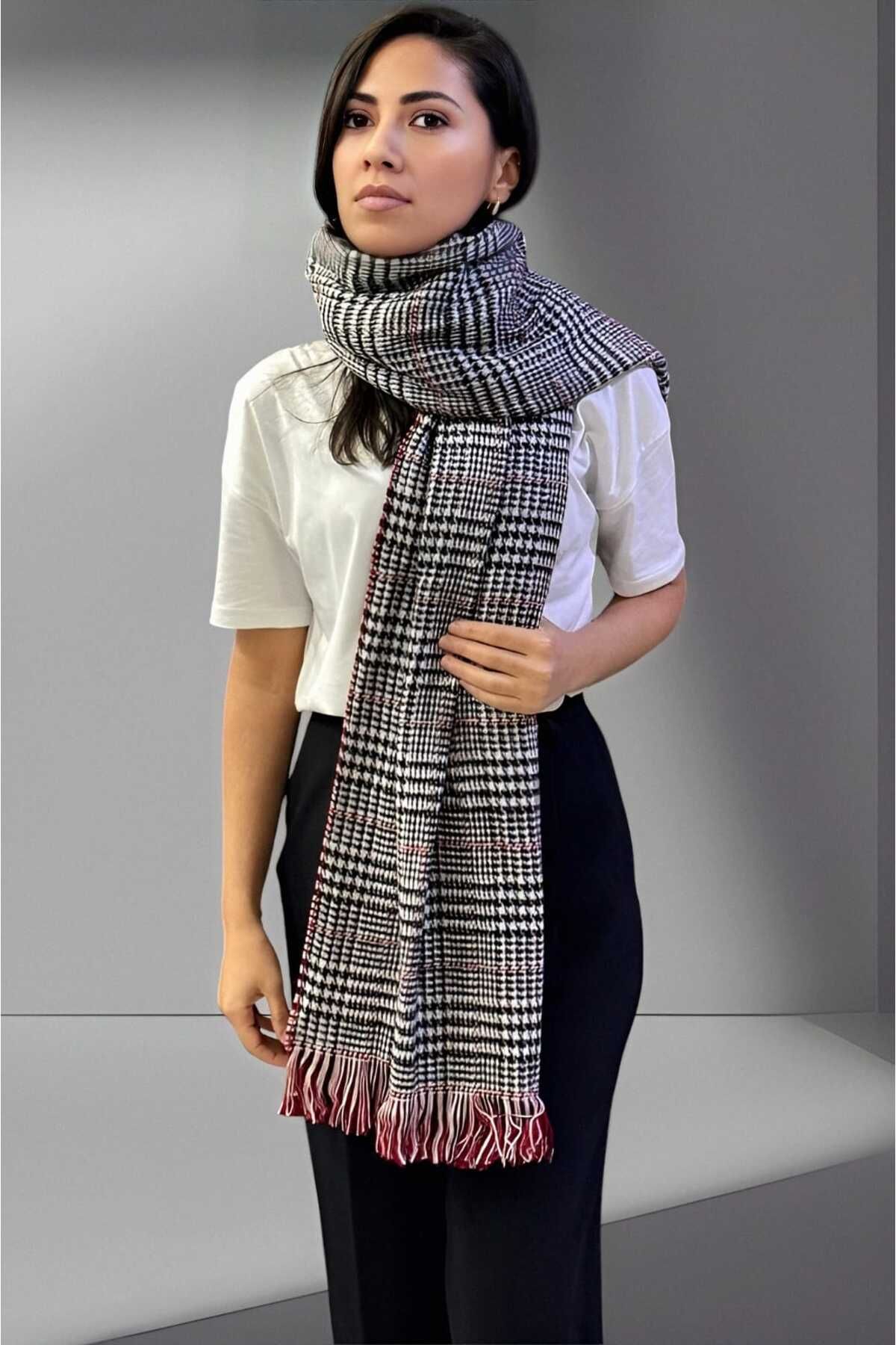 Uniquerrs-Women's Double Sided Solid Color Soft Textured Shoulder Shawl Scarf (70cm X 180cm) 7