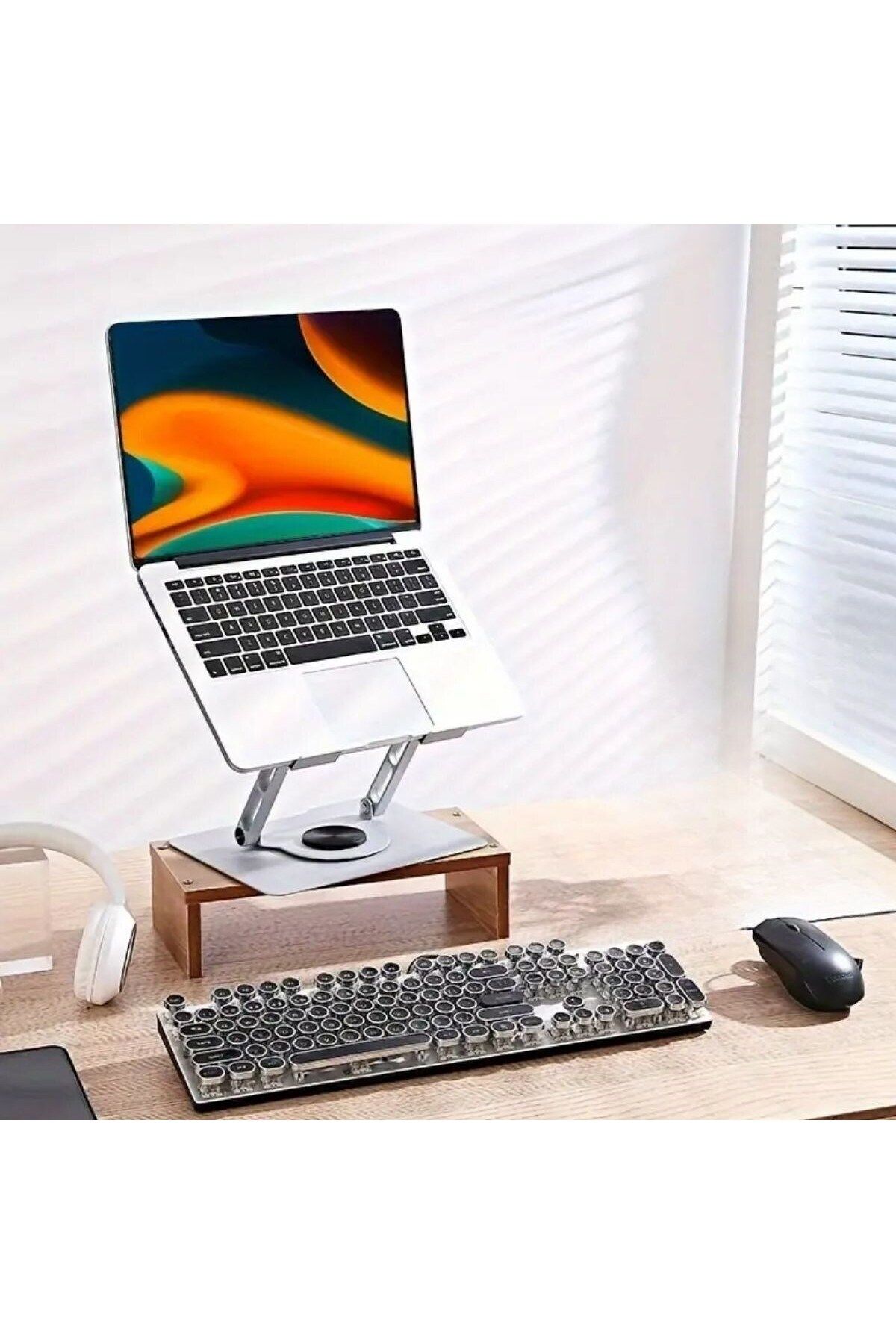 WeSank BUFFER® 360 Derece Dönebilen Hava Aldıran Laptop Standı