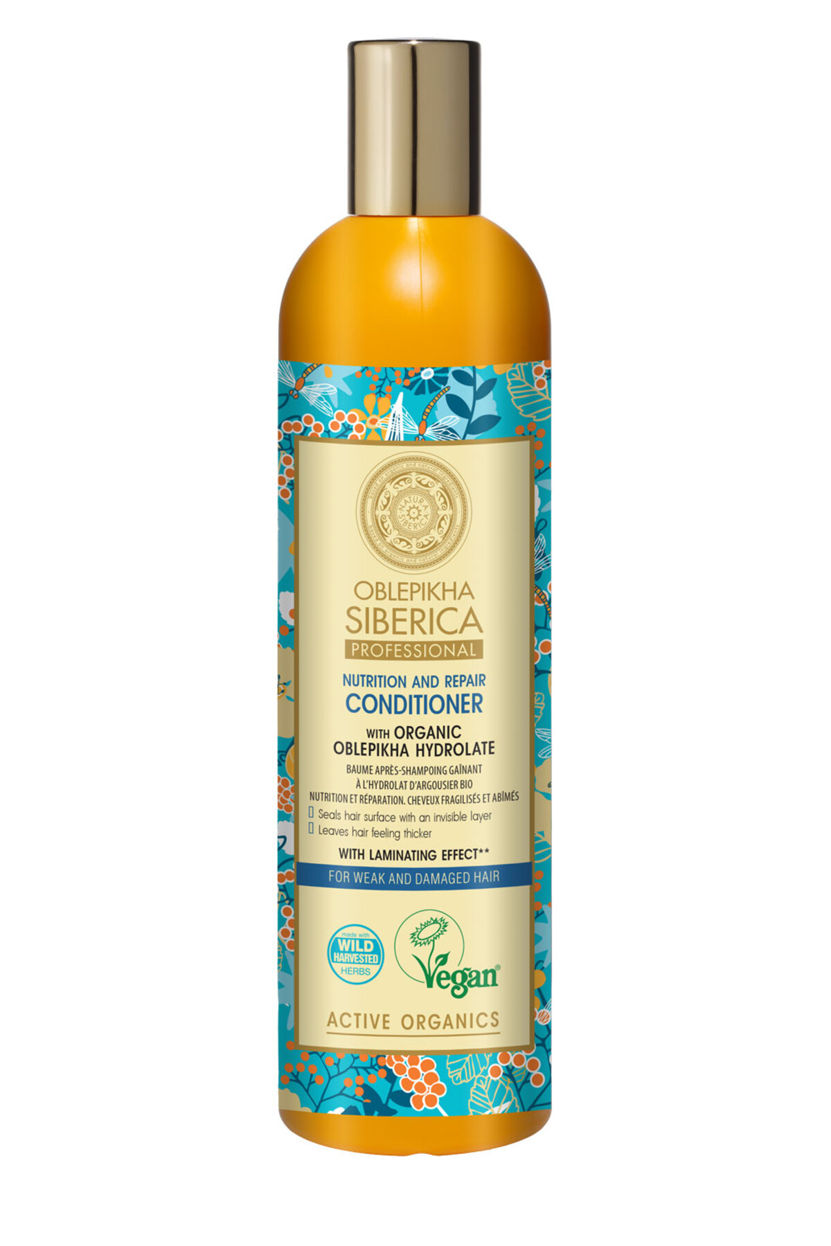 Oblepikha Siberica Zayıf ve Yıpranmış Saçlar İçin Yabani İğde İçerikli Saç Kremi 400 ml — NS02016 — تصویر 2 از 2