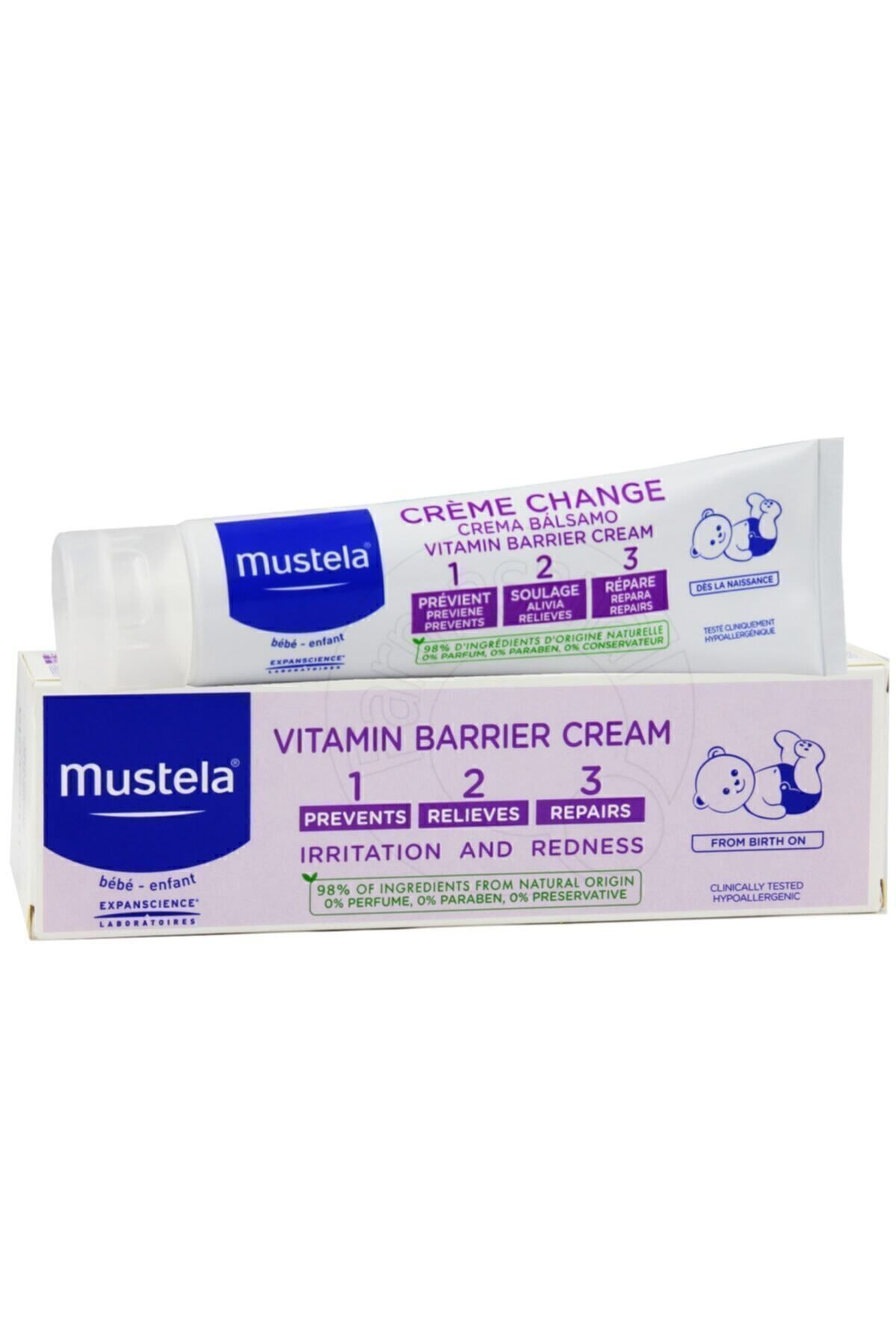 Mustela Vitamin Barrier Cream 1.2.3 Pişik Kremi 100 ml