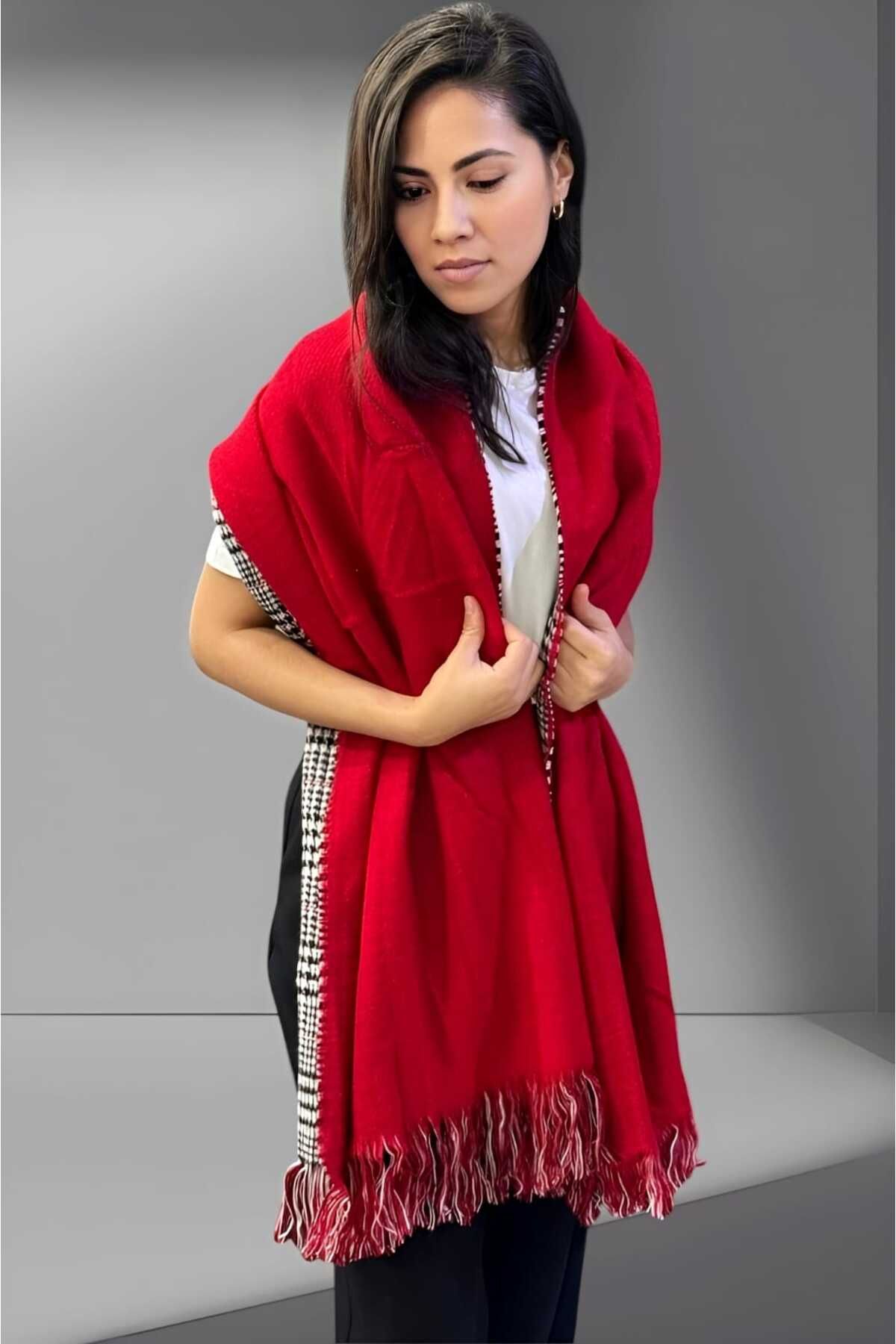 Uniquerrs-Women's Double Sided Solid Color Soft Textured Shoulder Shawl Scarf (70cm X 180cm) 3