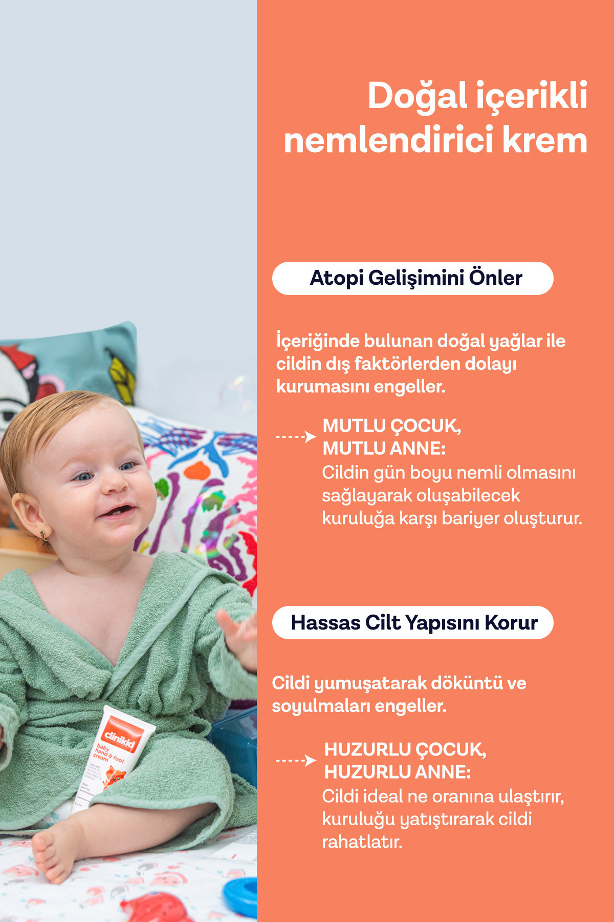 Clinikid Doğal El ve Ayak Nemlendirici Kremi fotoğrafı 3 (önizleme)