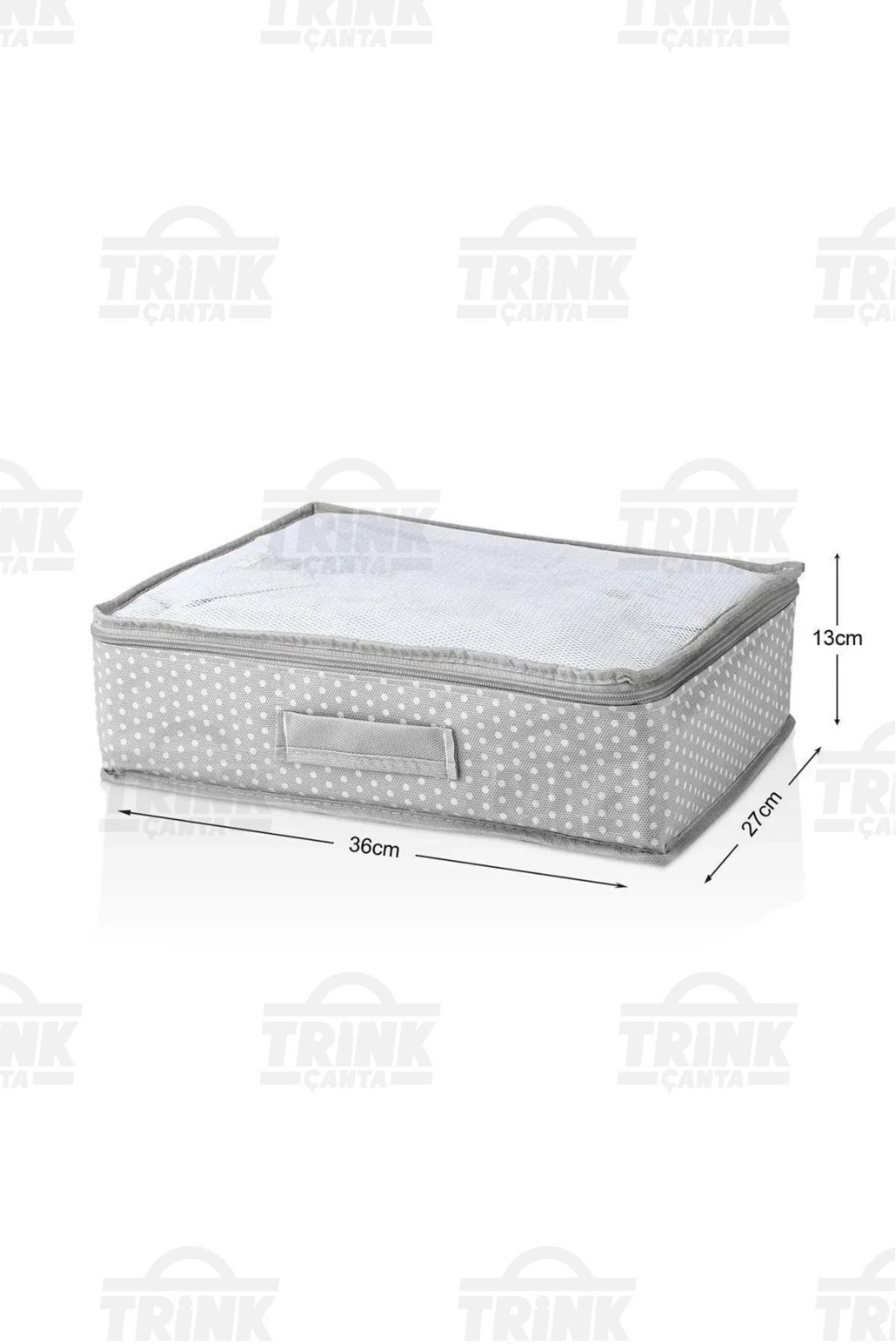 Trink Çanta-6-Piece Suitcase and Suitcase Set - Mesh and Polka Dot 2
