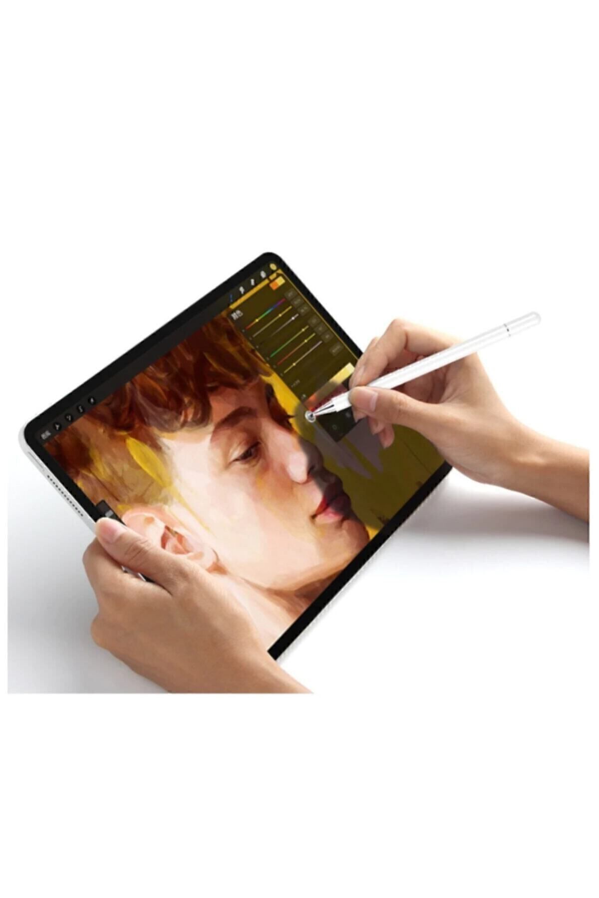 MOBAX Dokunmatik Passive Stylus Kalem Tablet Telefon Bilgisayar Dokunmatik Kalemi Beyaz