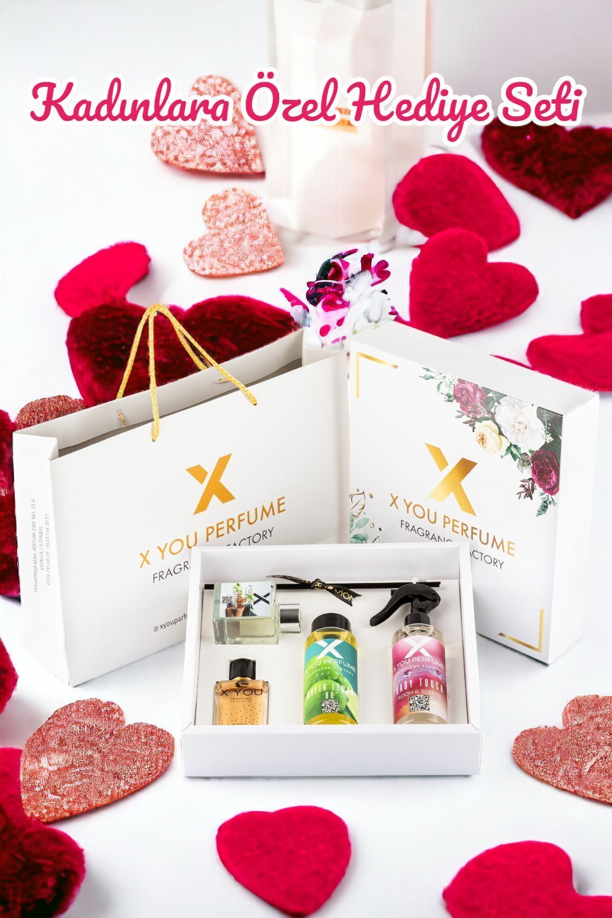 x you perfume Kadın Hediye Paketi 4lü Koku Seti