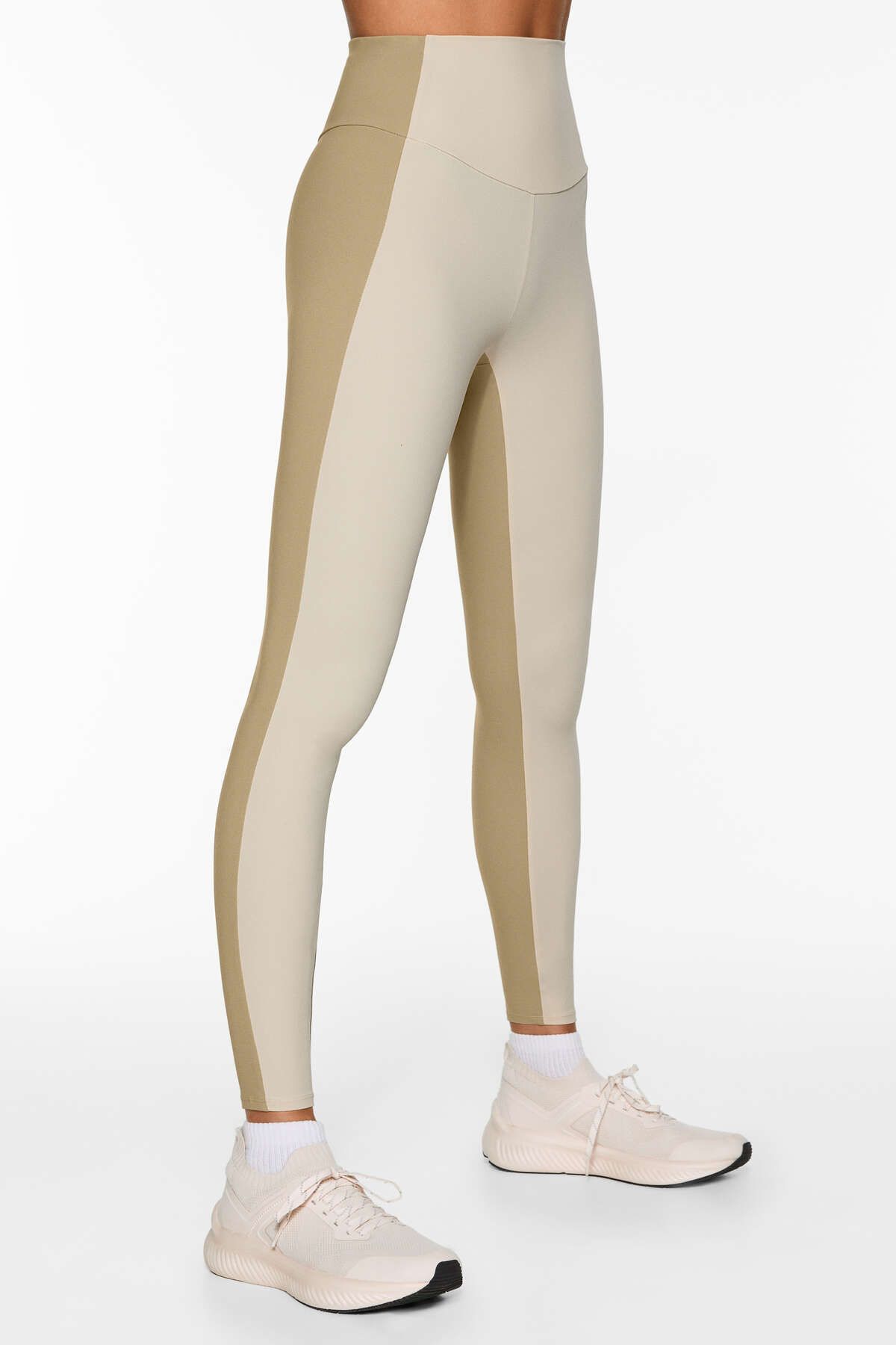 Oysho-Block comfortlux high rise ankle-length leggings 1